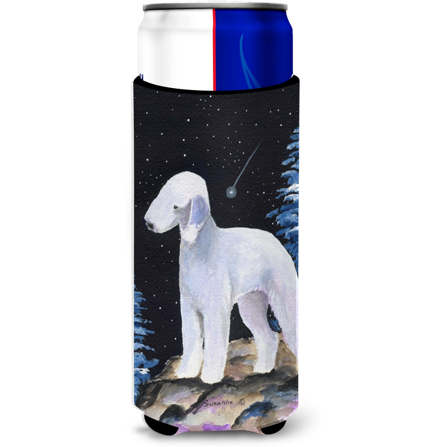 Starry Night Bedlington Terrier Ultra Beverage Insulators for slim cans SS8455MUK