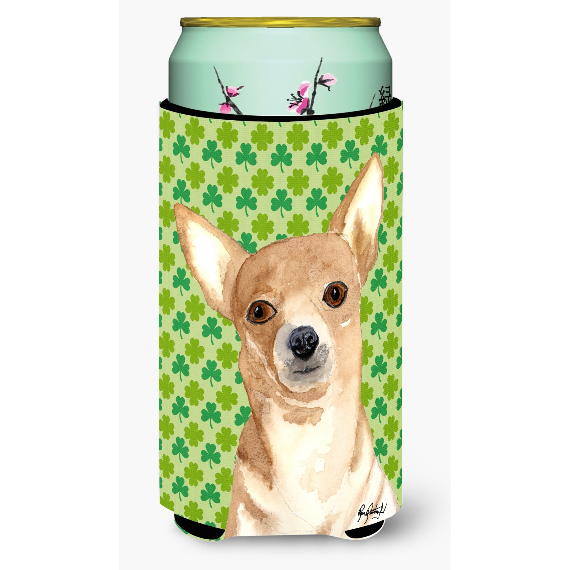Chihuahua St Patricks Day Tall Boy Beverage Insulator Beverage Insulator Hugger RDR3013TBC