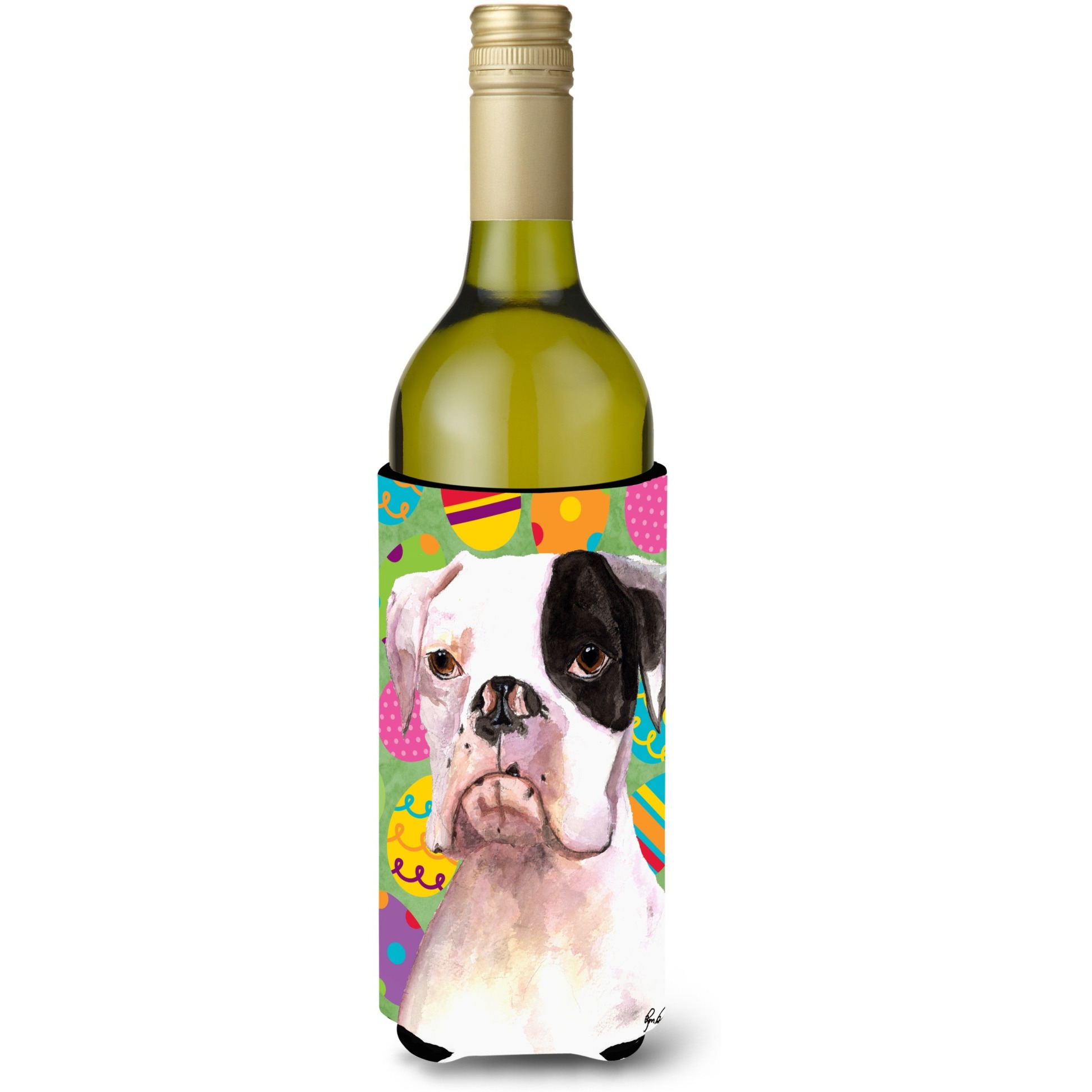 Cooper Eggravaganza Boxer Easter Wine Bottle Beverage Insulator Beverage Insulator Hugger  RDR3018LITERK
