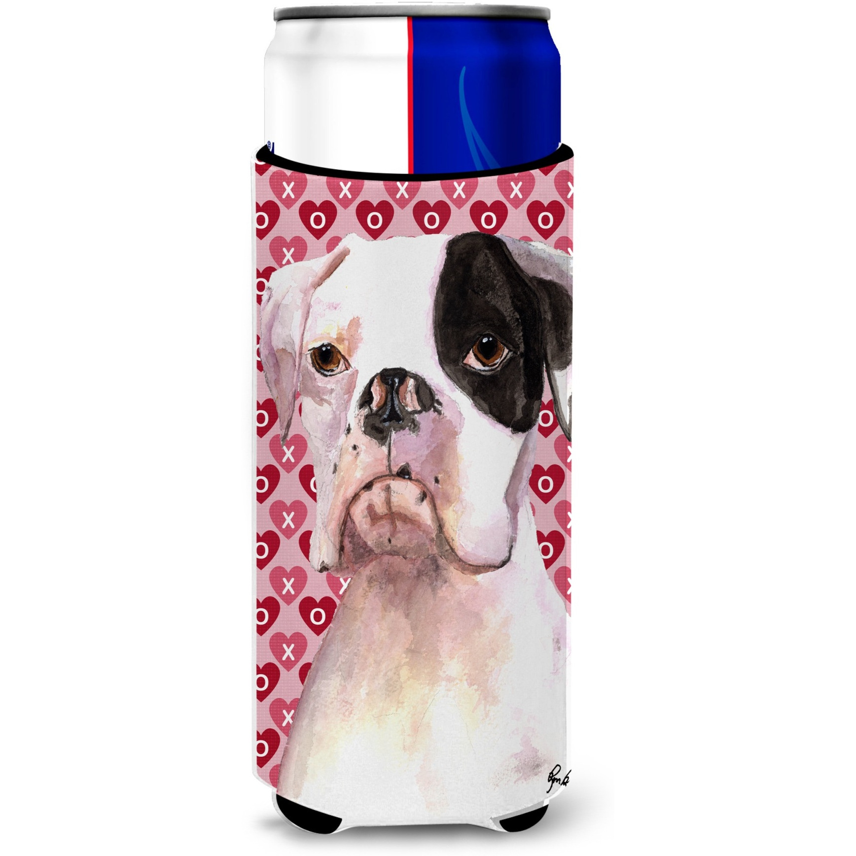 Cooper Love and Hearts Boxer Ultra Beverage Insulators for slim cans  RDR3006MUK
