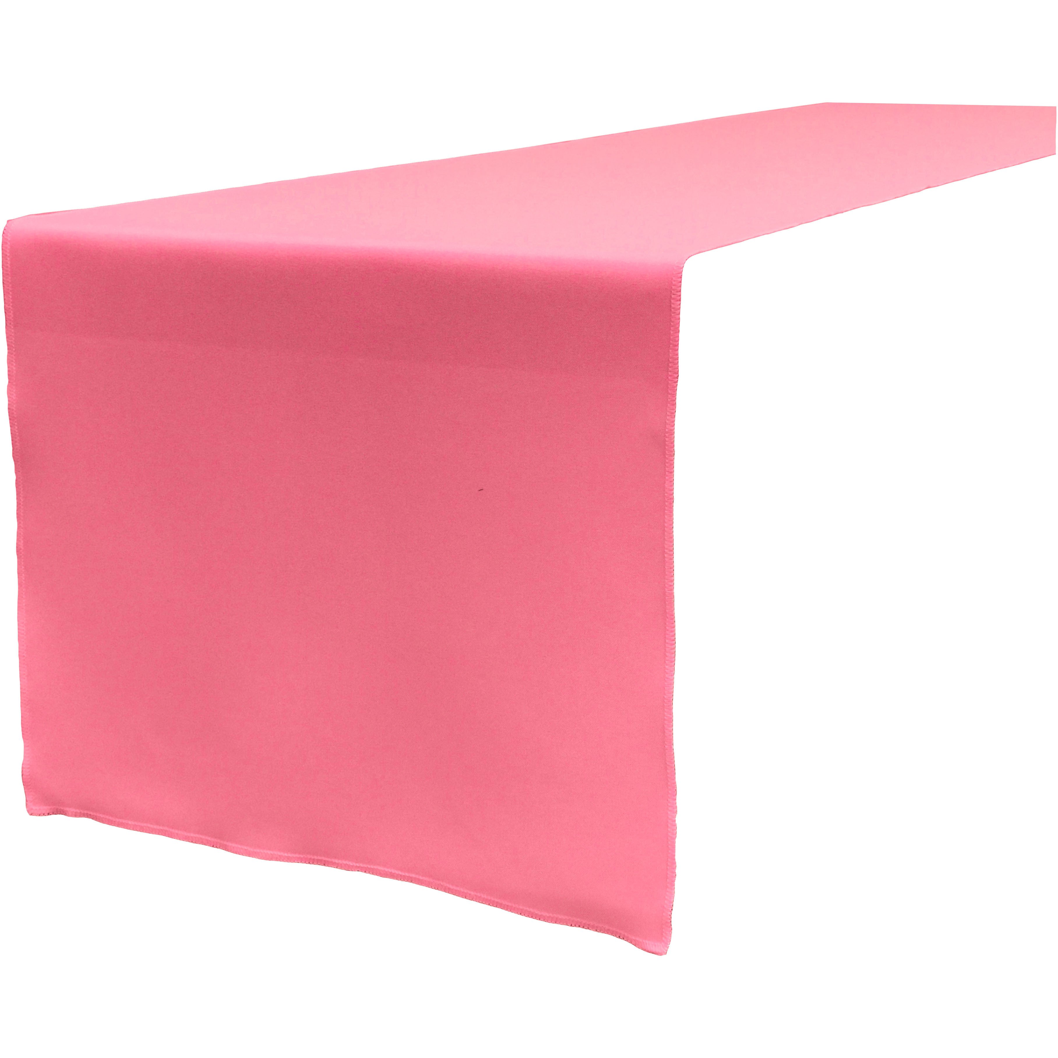 LA Linen Polyester Poplin Table Runner 14  by 108-Inch, Hot Pink