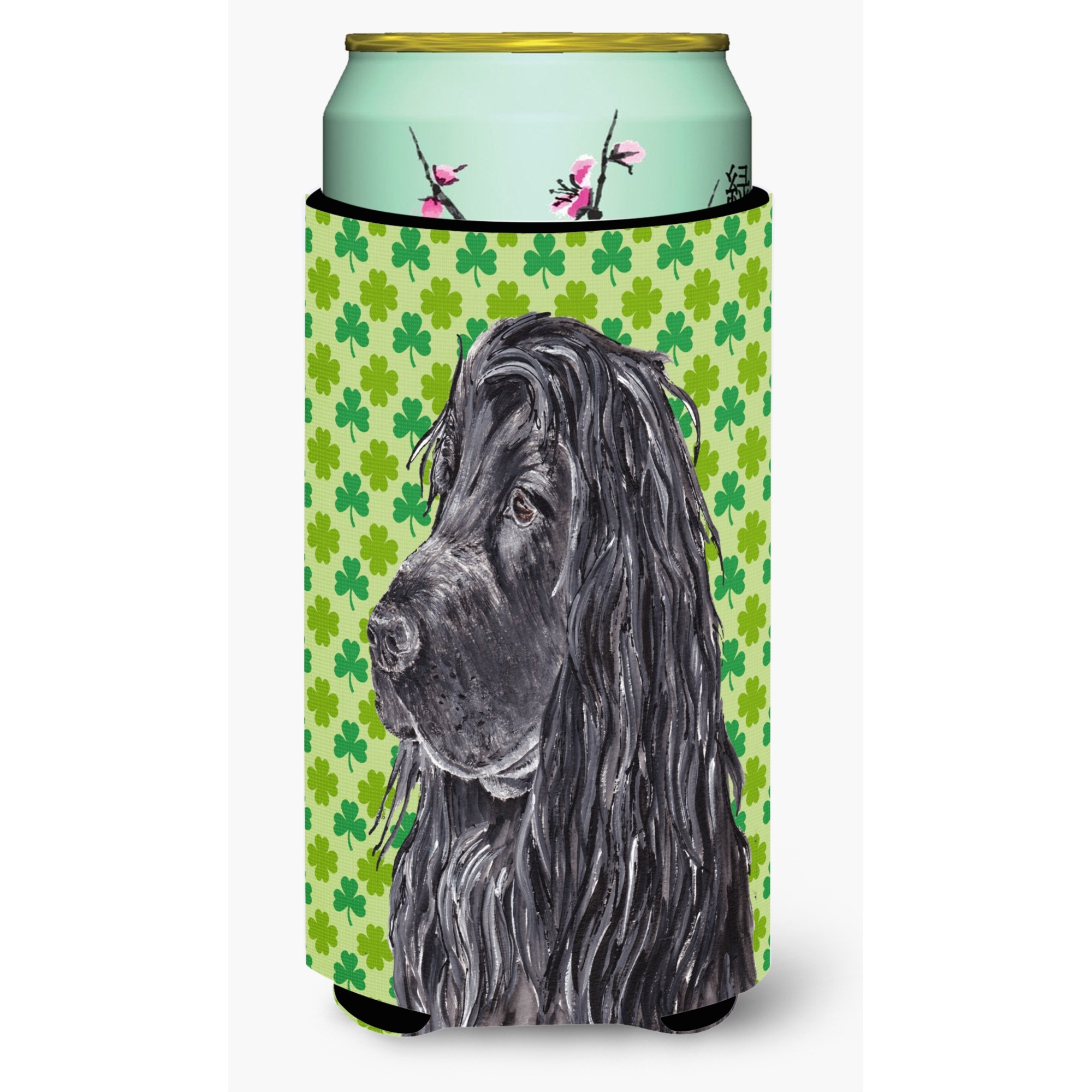 English Cocker Spaniel St Patrick's Irish Tall Boy Beverage Insulator Beverage Insulator Hugger