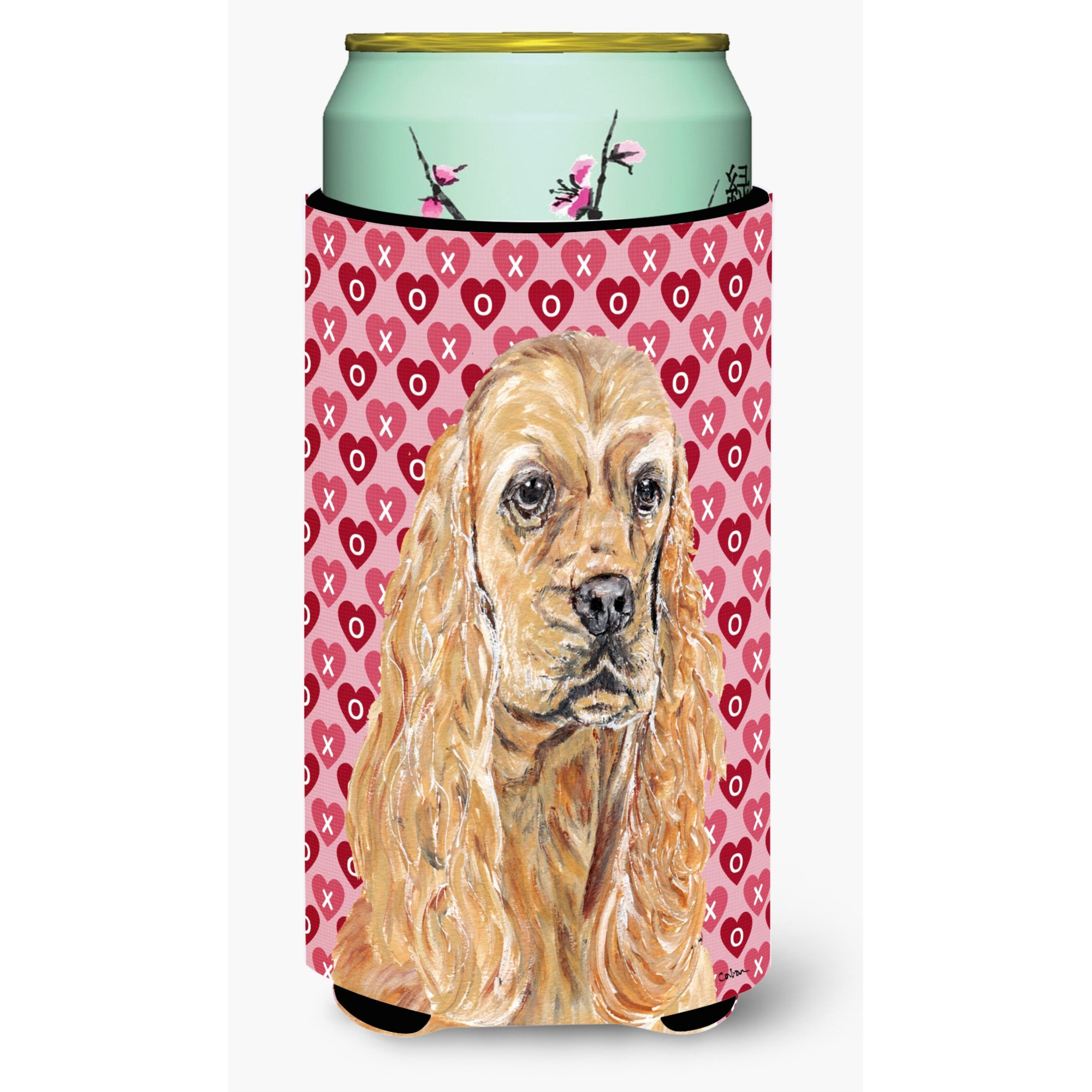 Cocker Spaniel Valentines Love Tall Boy Beverage Insulator Beverage Insulator Hugger