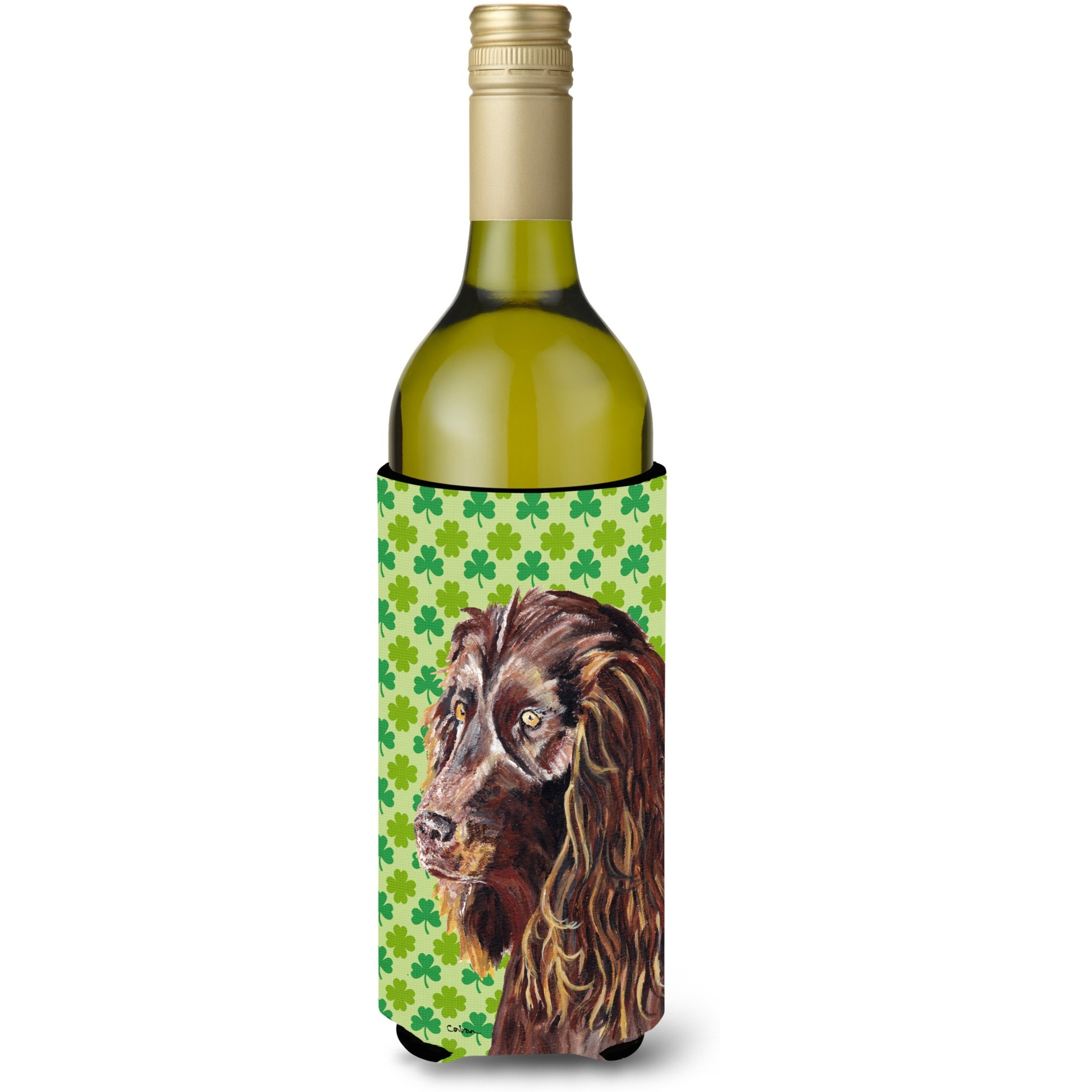 Boykin Spaniel St Patrick's Irish Wine Bottle Beverage Insulator Beverage Insulator Hugger