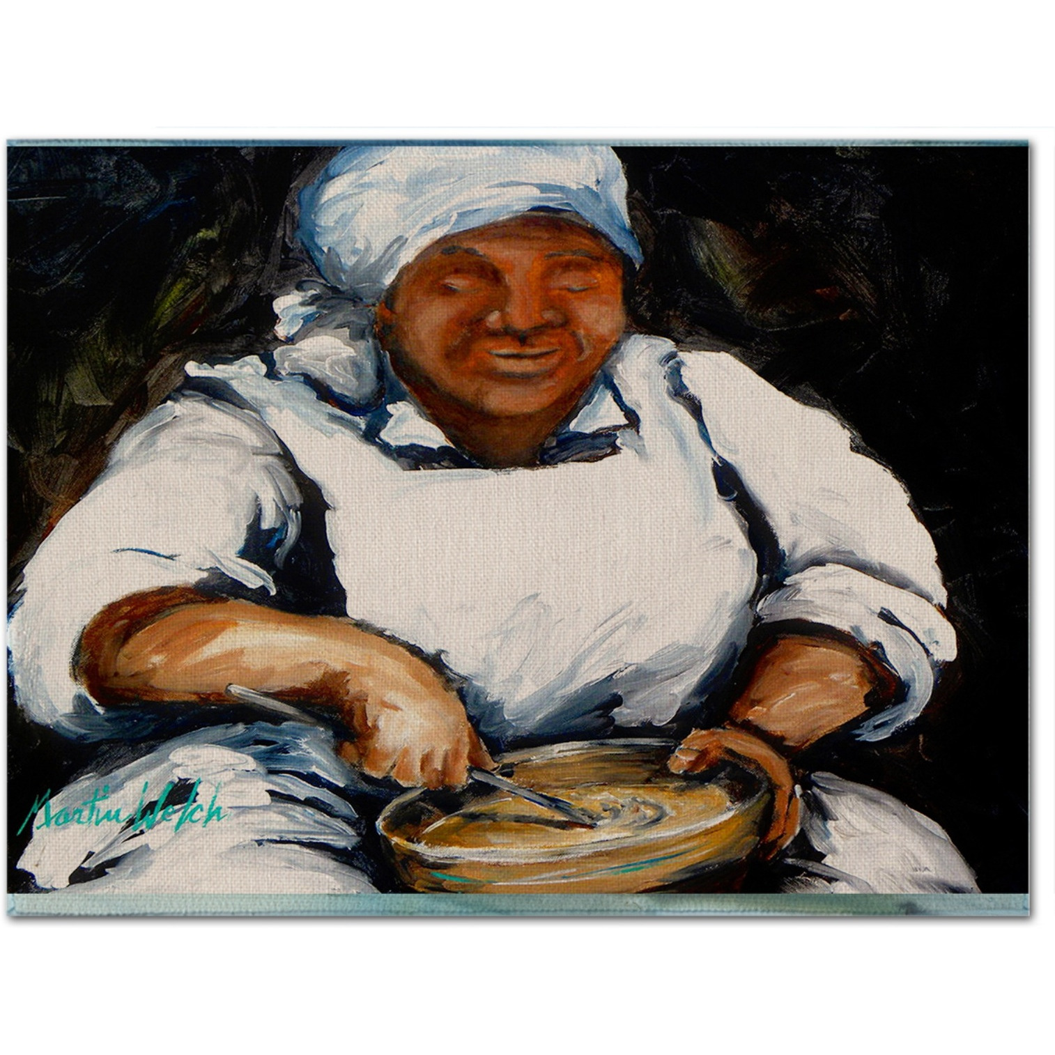 &quotCaroline's Treasures MW1087PLMT Hot Water Cornbread Fabric Placemat, Multicolor"