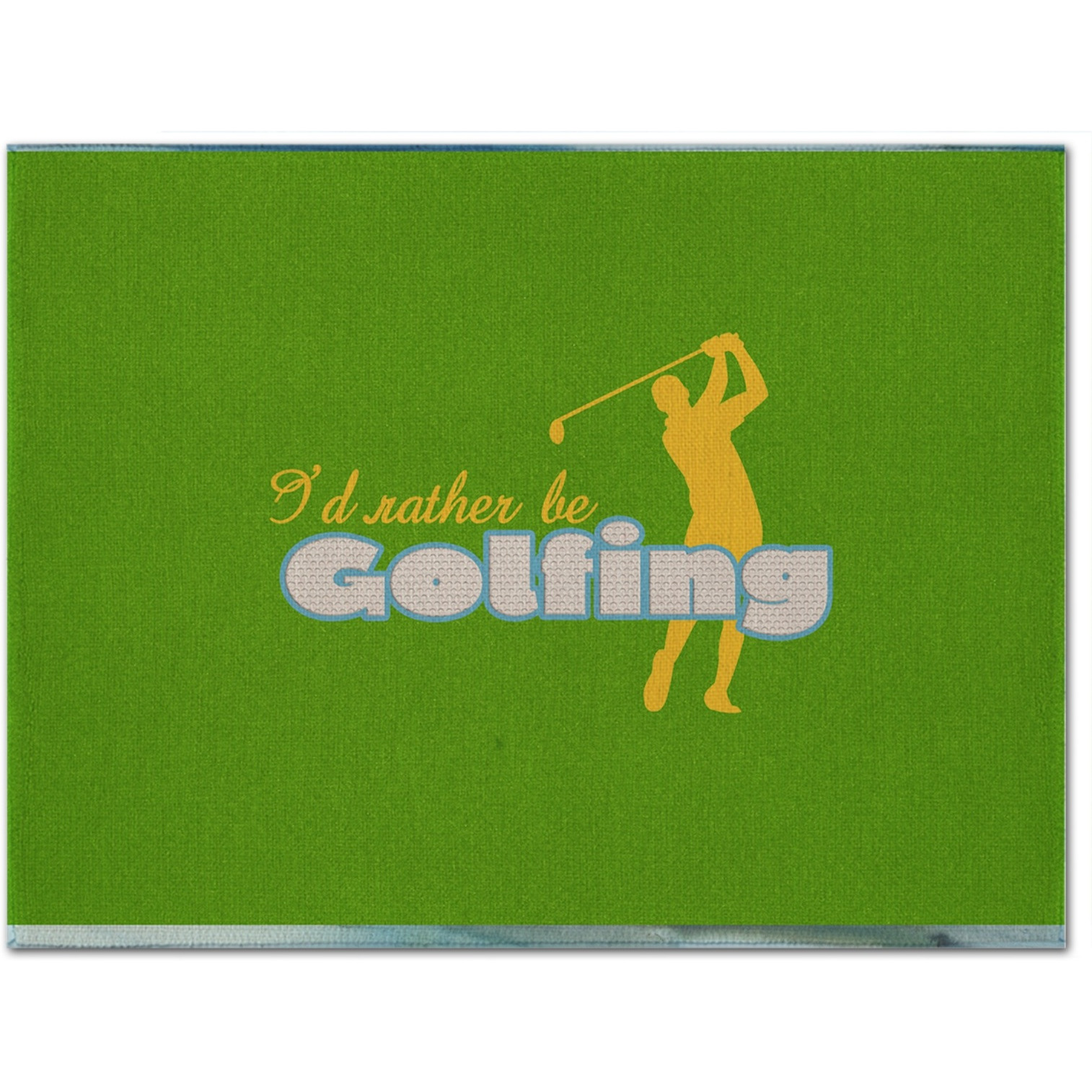&quotCaroline's Treasures SB3092PLMT I'D Rather Be Golfing Man On Green Fabric Placemat, Multicolor"