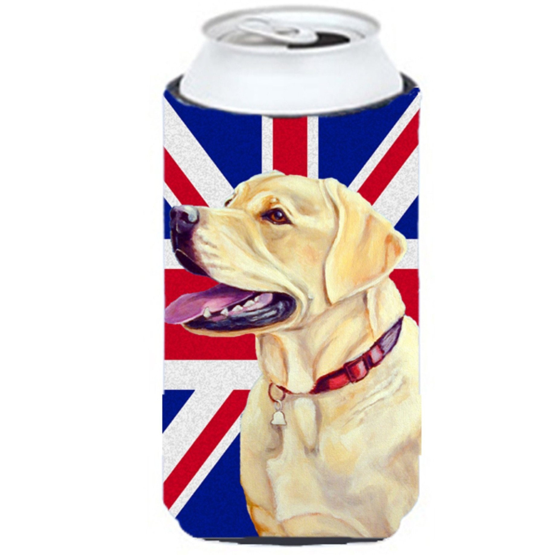 Labrador with English Union Jack British Flag Tall Boy Beverage Insulator Hugger LH9490TBC