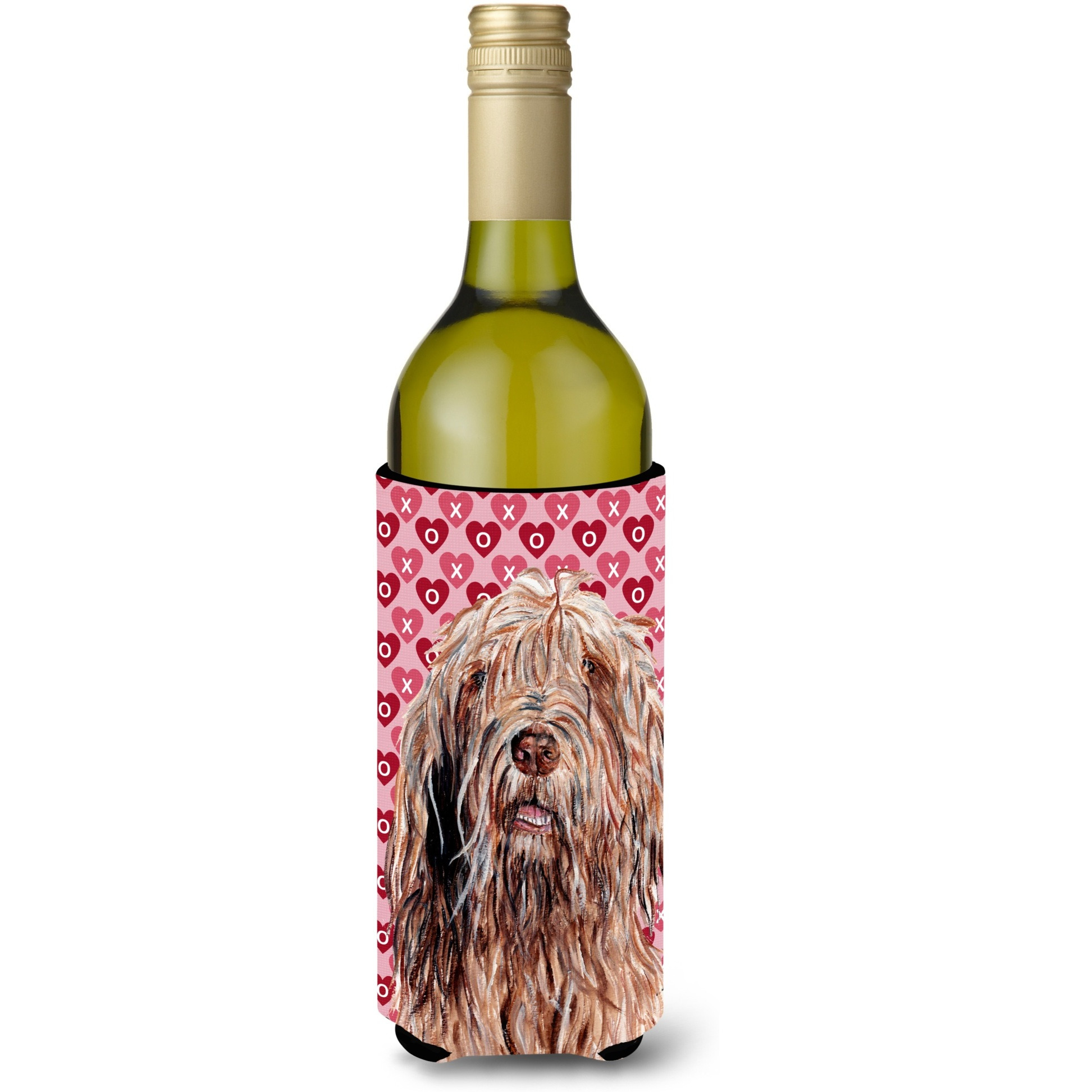 Otterhound Hearts and Love Wine Bottle Beverage Insulator Hugger SC9709LITERK