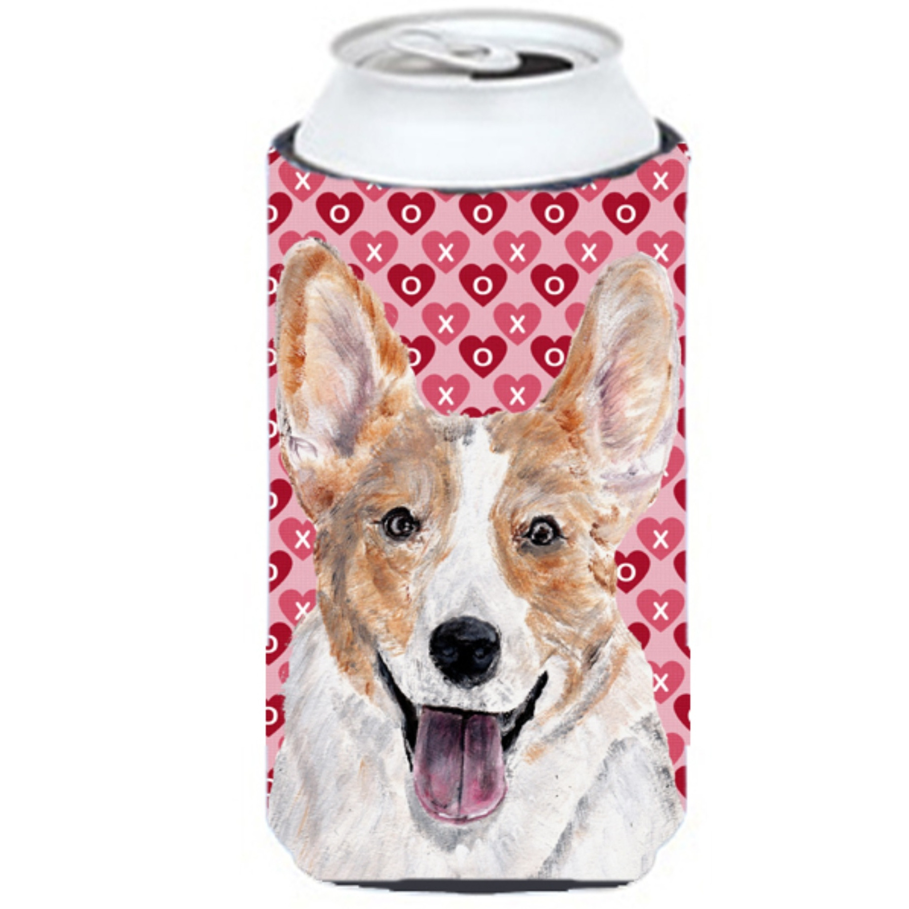 Cardigan Corgi Hearts and Love Tall Boy Beverage Insulator Hugger SC9696TBC