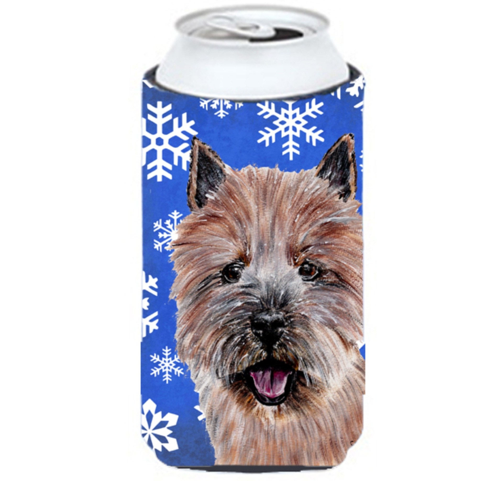 Norwich Terrier Winter Snowflakes Tall Boy Beverage Insulator Hugger SC9782TBC