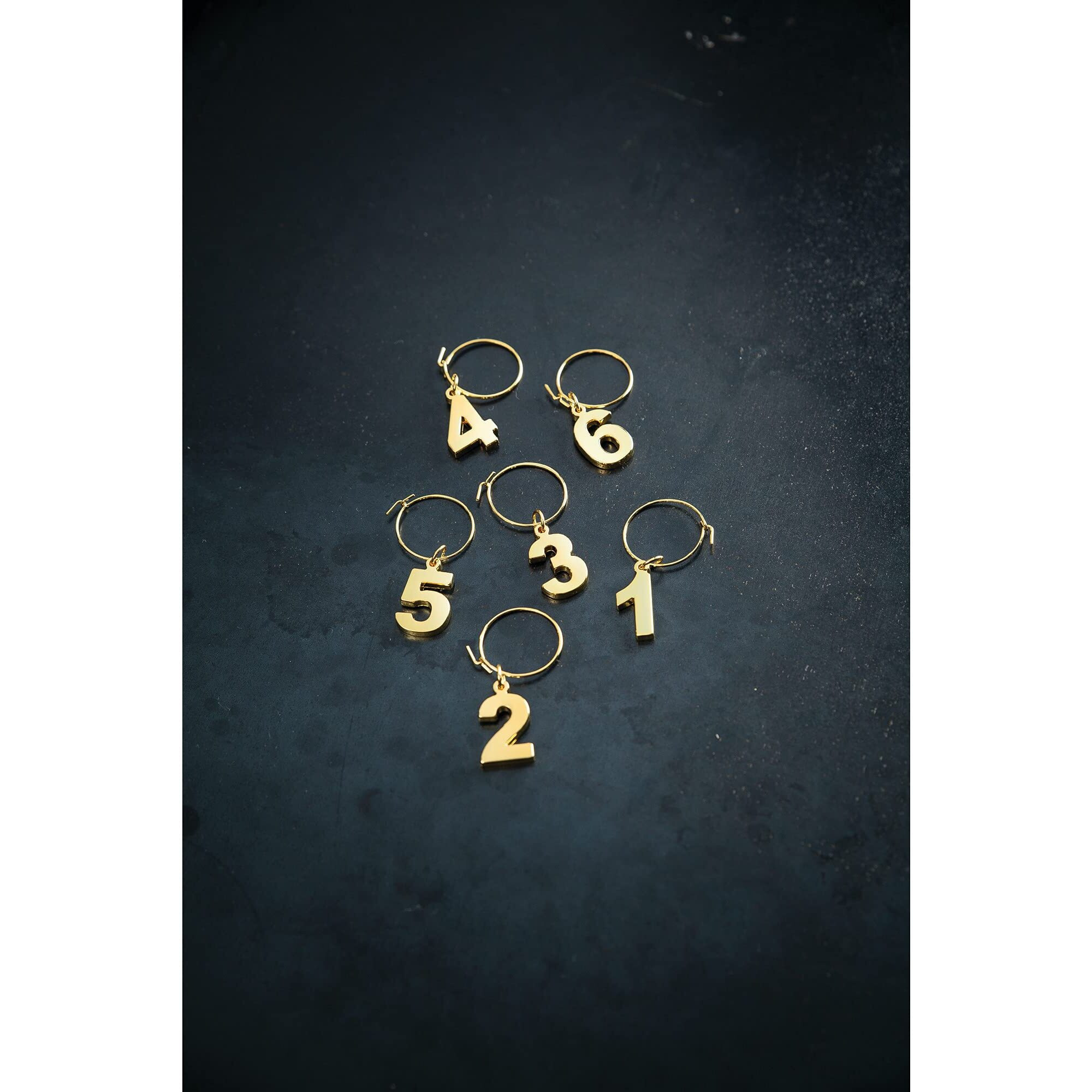 Viski 3766 Belmont gold Plated Wine charms