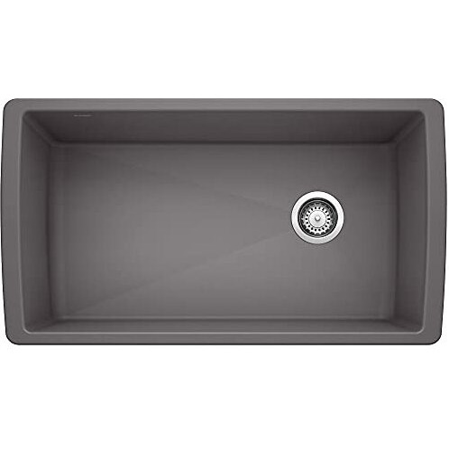 Blanco Diamond Silgranit Super Single Bowl Undermount - Cinder