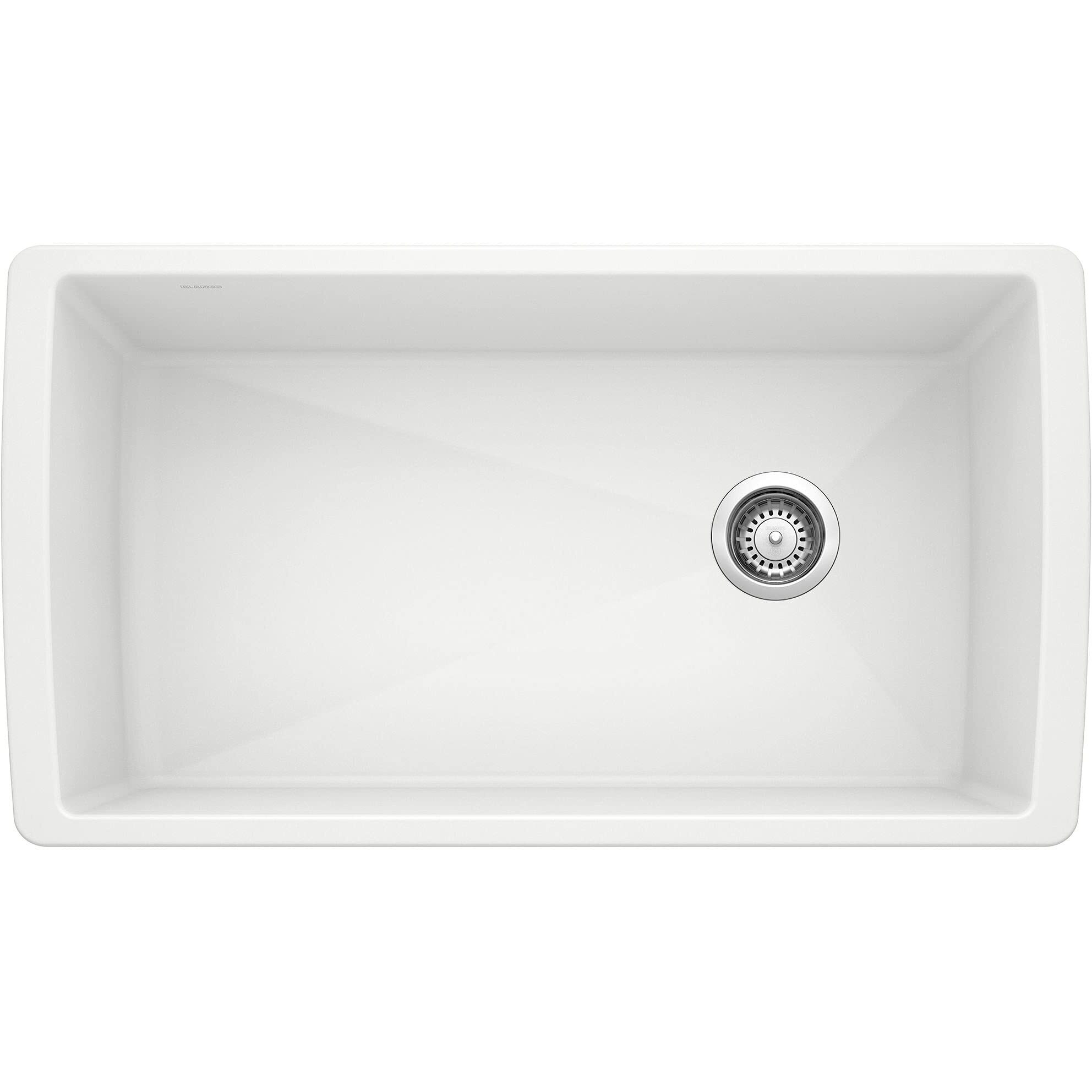 Blanco Diamond Silgranit Super Single Bowl Undermount - White