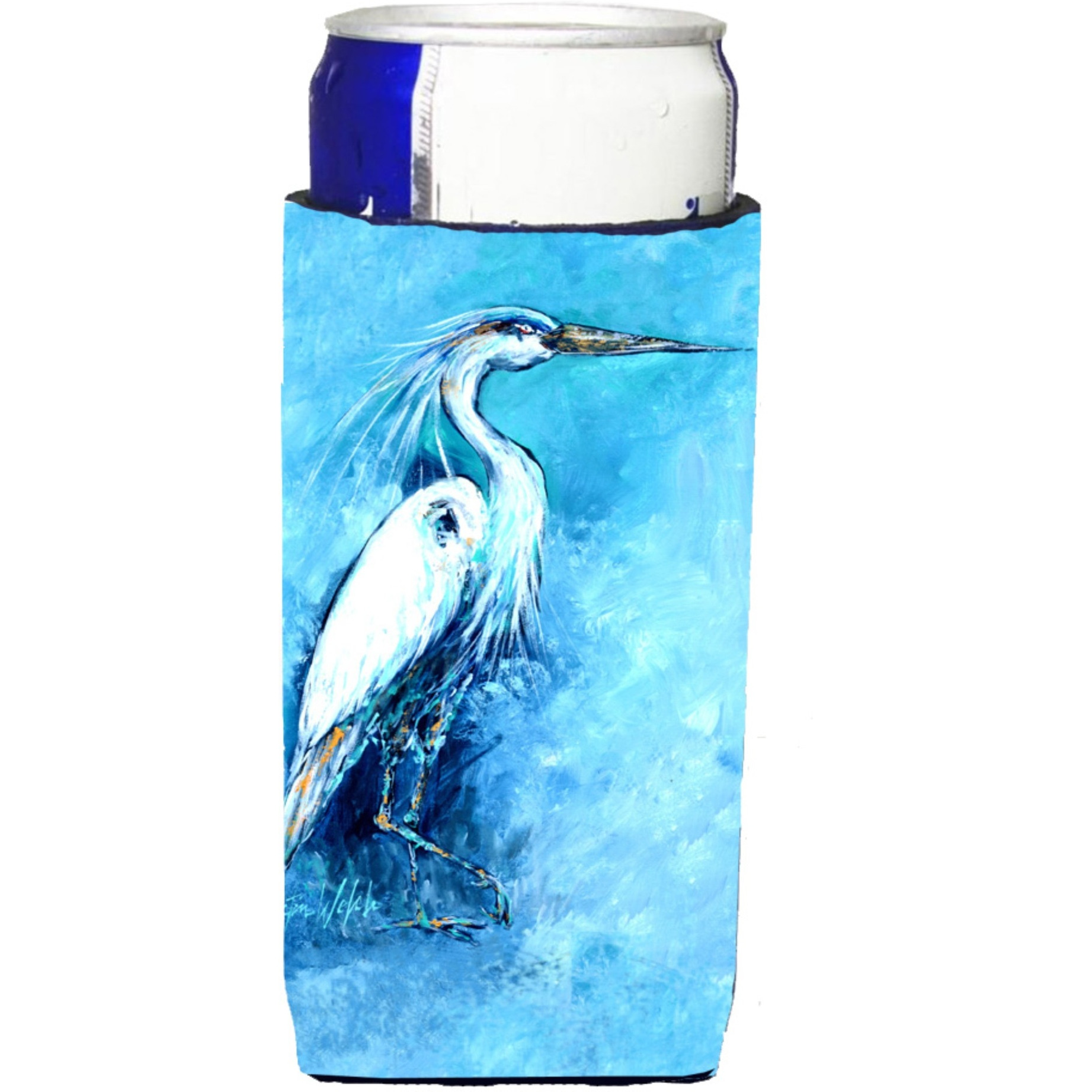 Standing Gaurd Egret Ultra Beverage Insulators for slim cans MW1202MUK