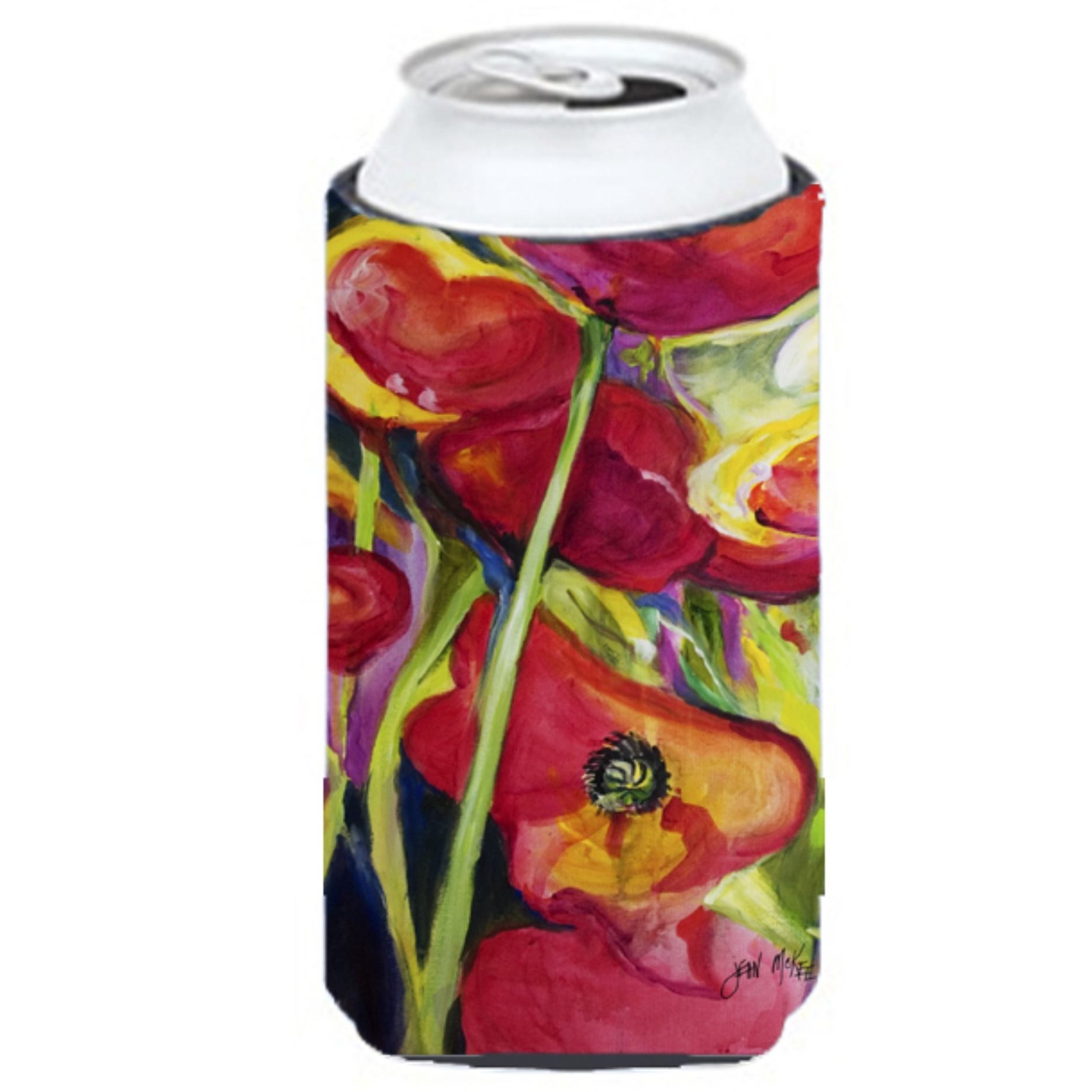 Poppies Tall Boy Beverage Insulator Hugger JMK1173TBC
