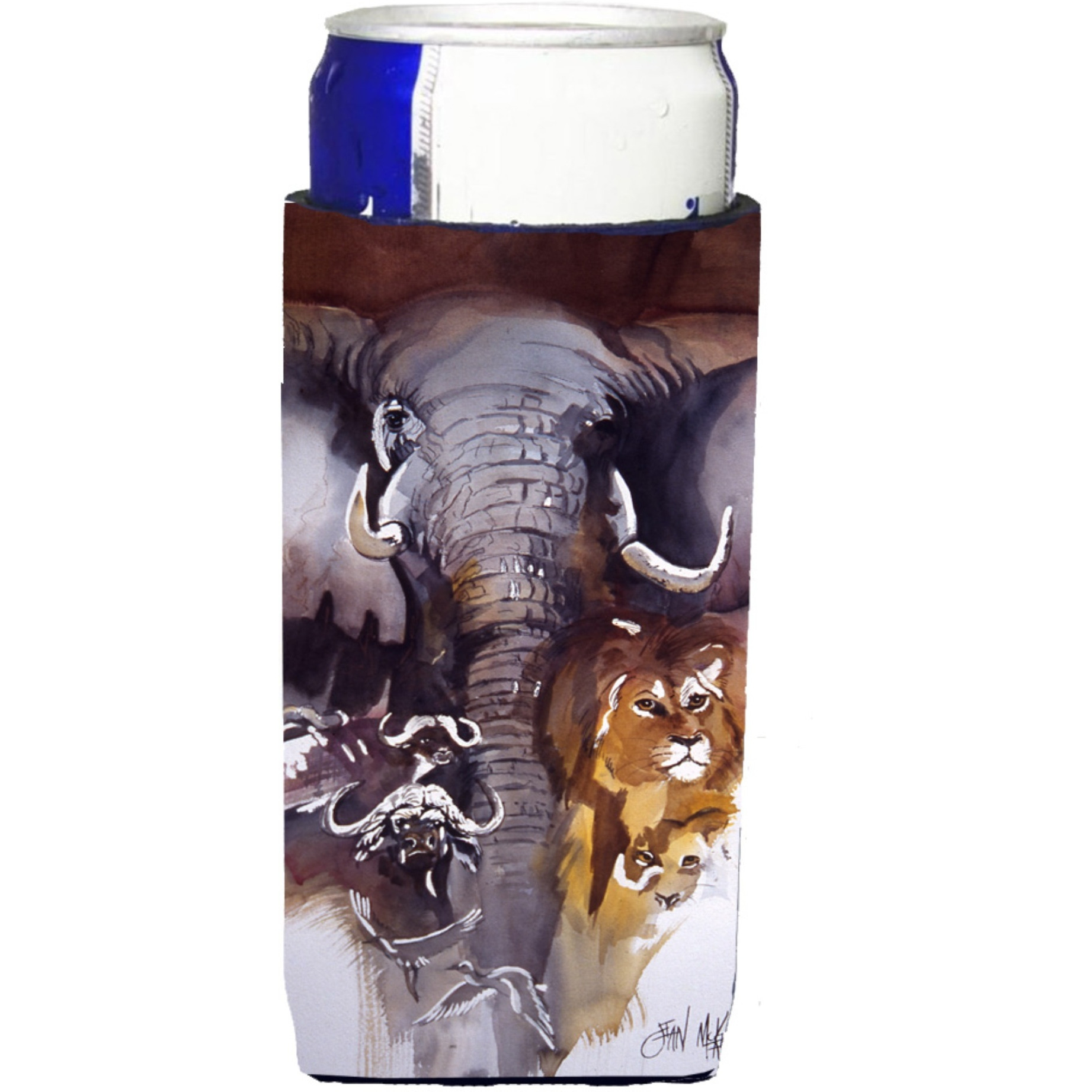 Elephant, Lions and more Ultra Beverage Insulators for slim cans JMK1199MUK