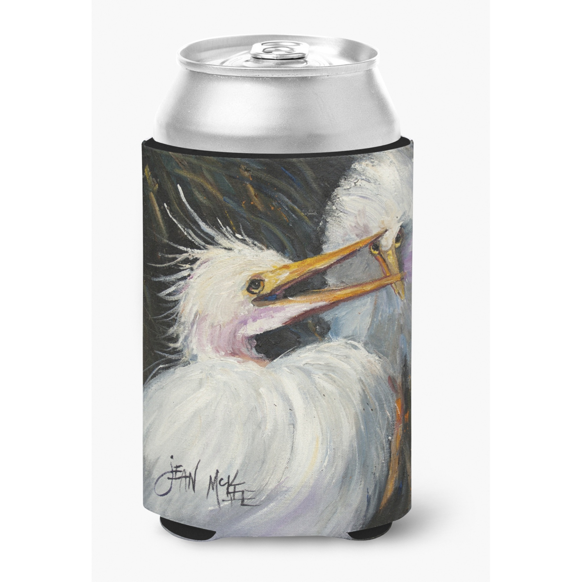 White Egret Can or Bottle Hugger JMK1213CC