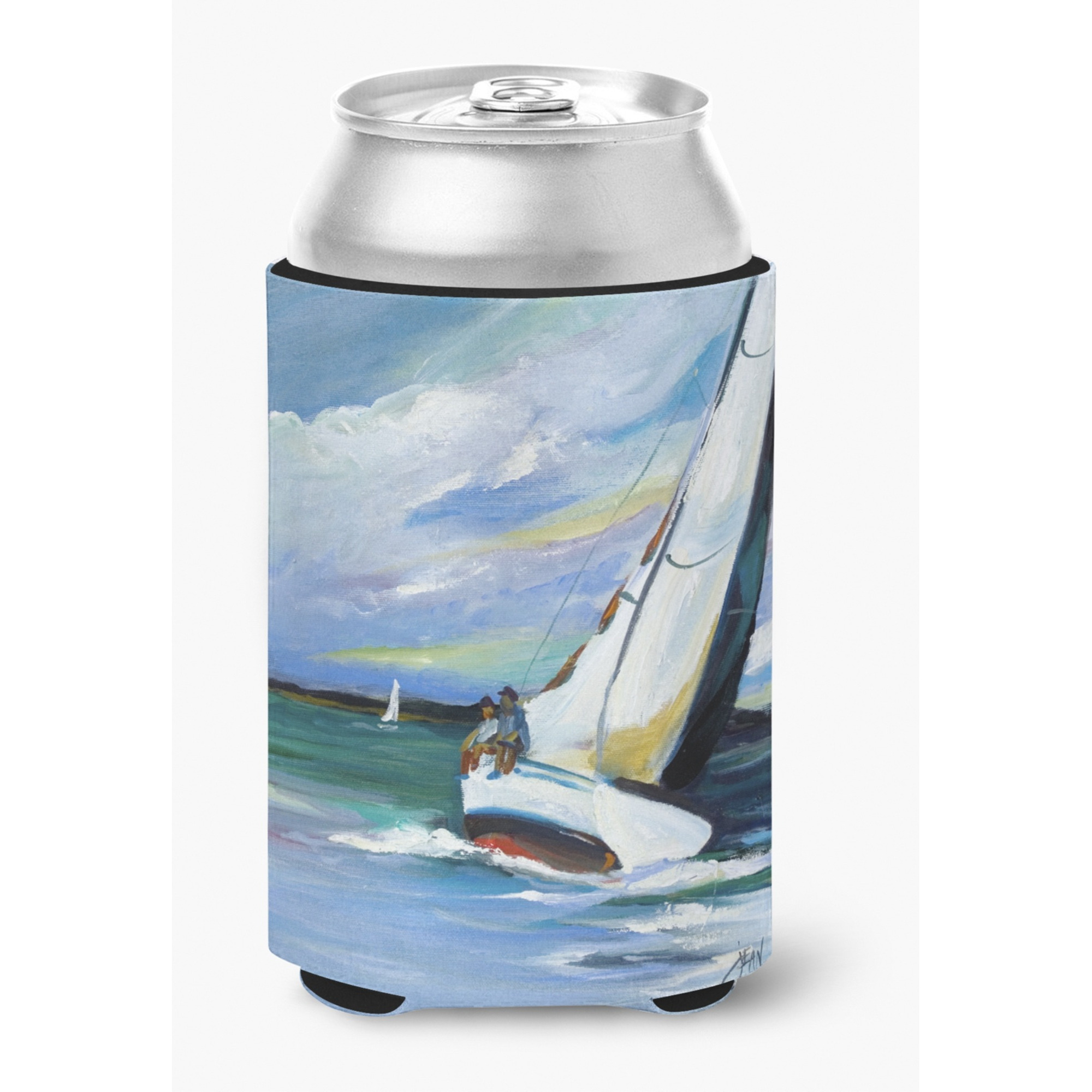 Two and a Sailboat Can or Bottle Hugger JMK1232CC