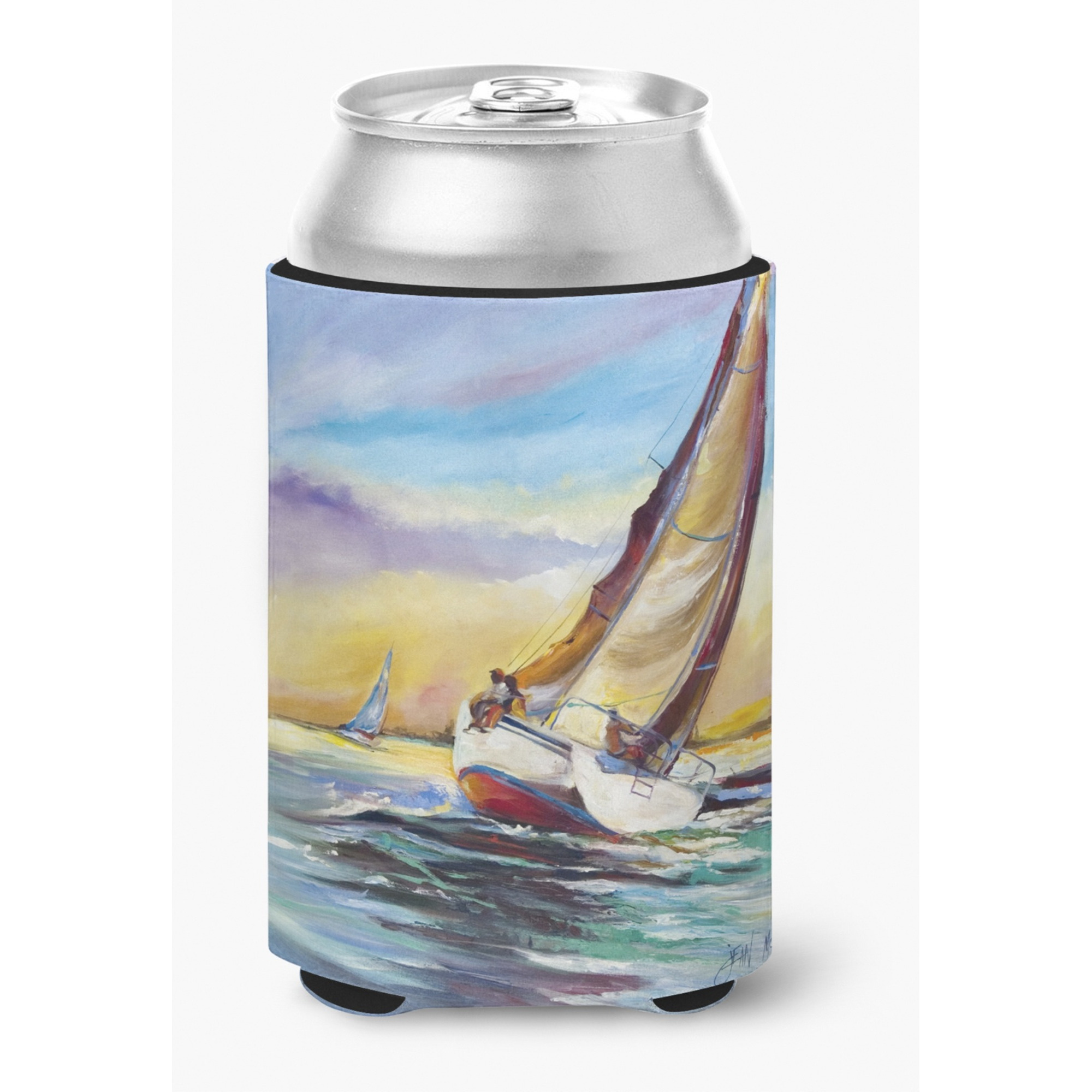 Horn Island Boat Race Sailboats Can or Bottle Hugger JMK1237CC