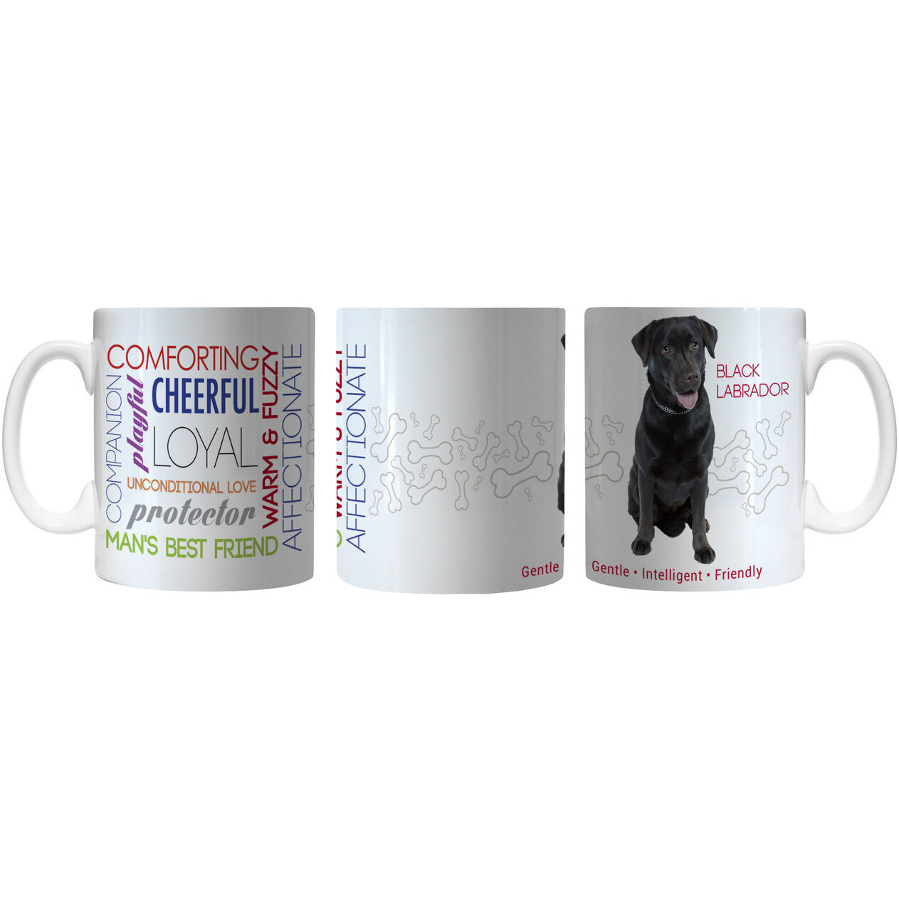 Pet Coffee Mug 11oz Black Labrador