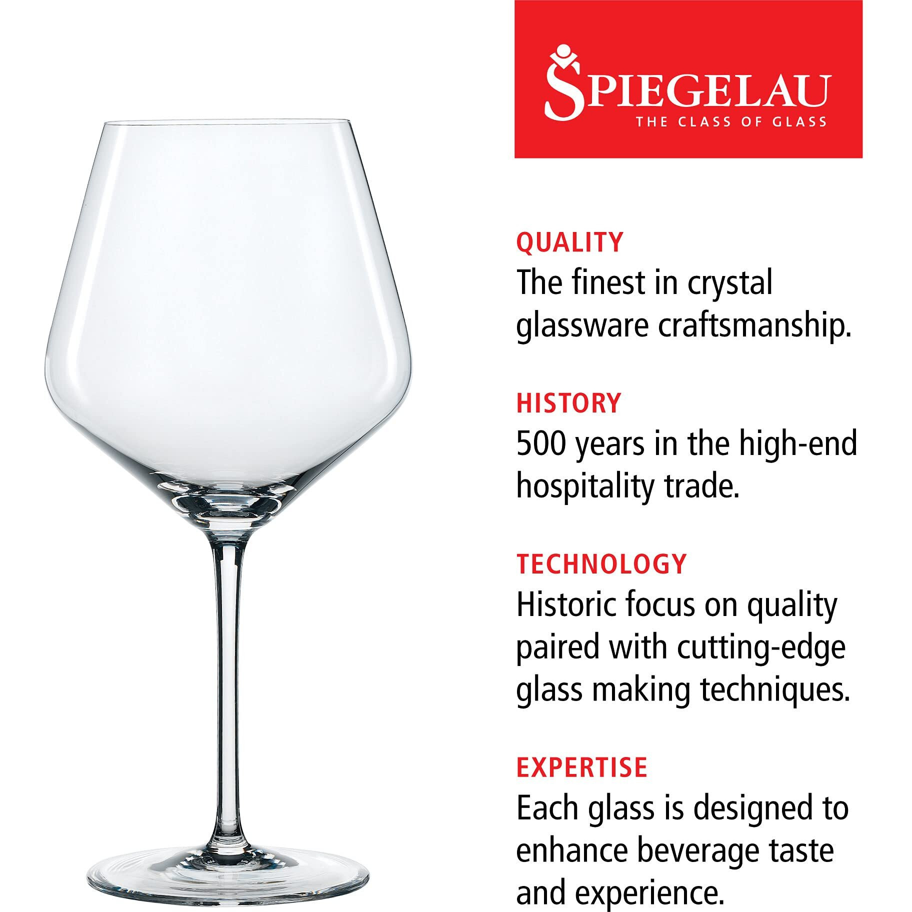 Spiegelau 4670180 22.6 oz Style Burgundy Glass - Set of 4