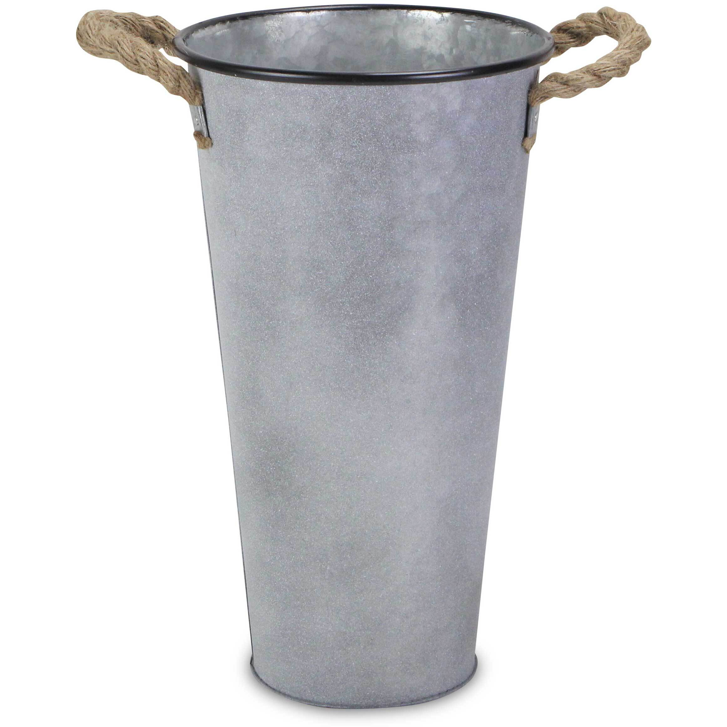 Sylvie Galvanized French Style Bucket - Small - 17"