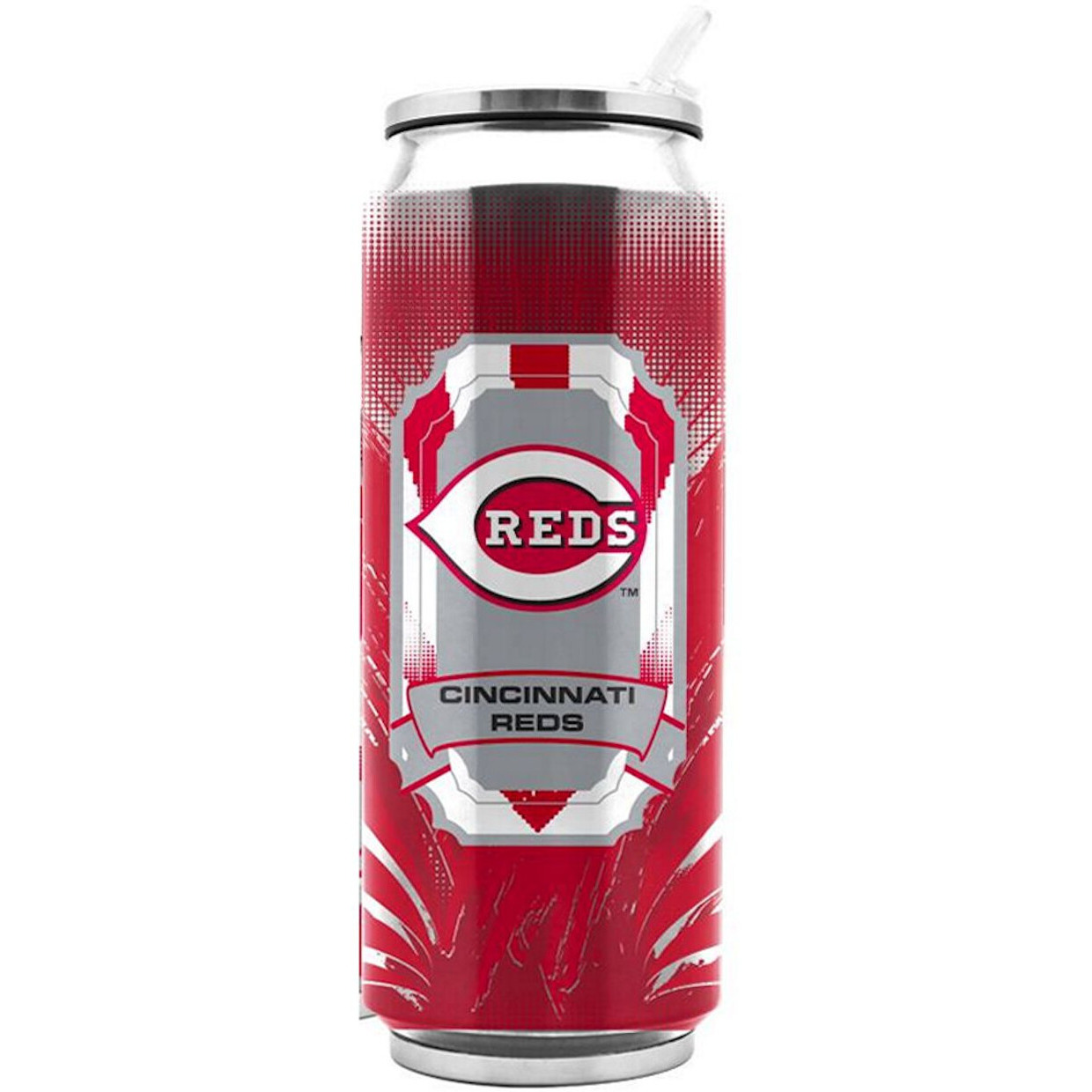 Cincinnati Reds Stainless Steel Thermo Can - 16.9 ounces - Special Order