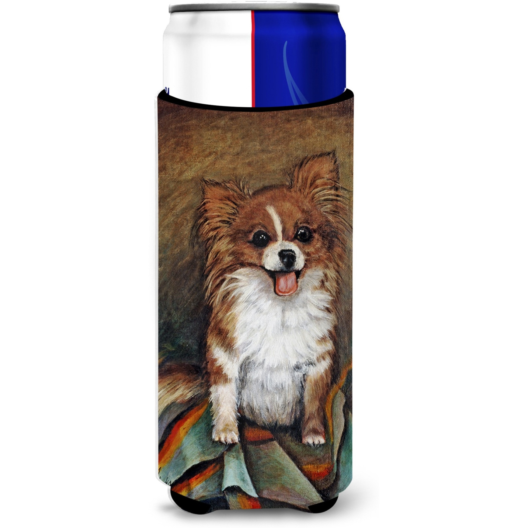 Cecilia Chihuahua Long Hair  Ultra Beverage Insulators for slim cans MH1039MUK