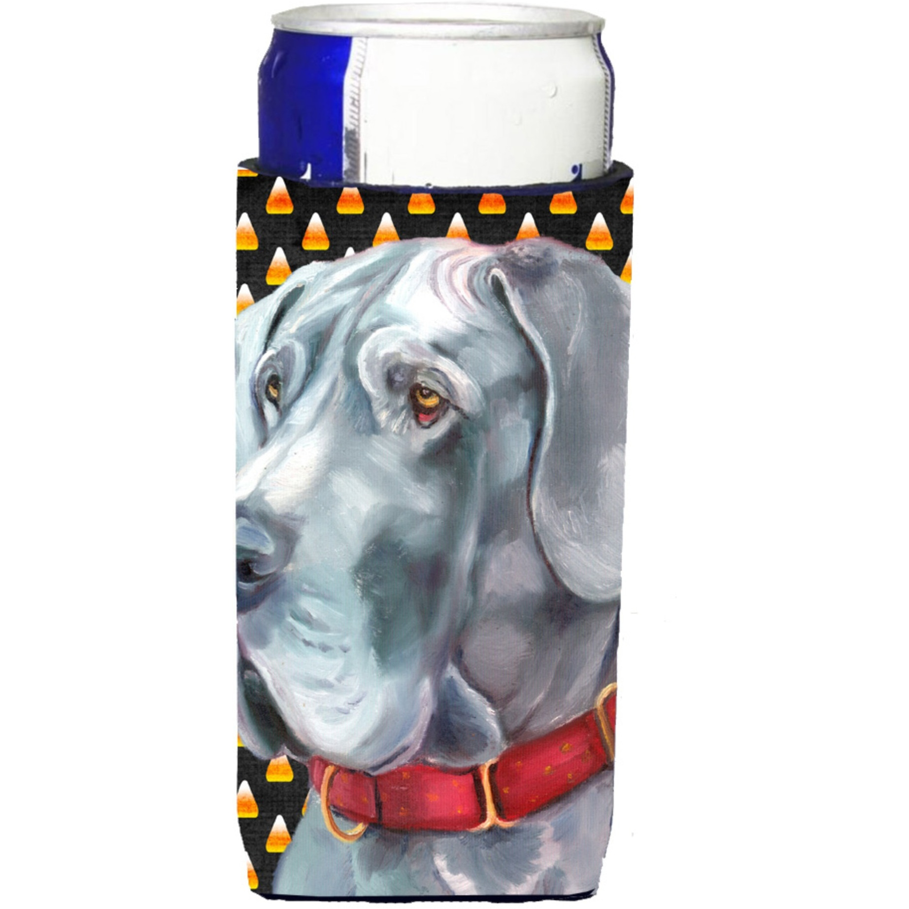 Great Dane Candy Corn Halloween Ultra Beverage Insulators for slim cans LH9549MUK