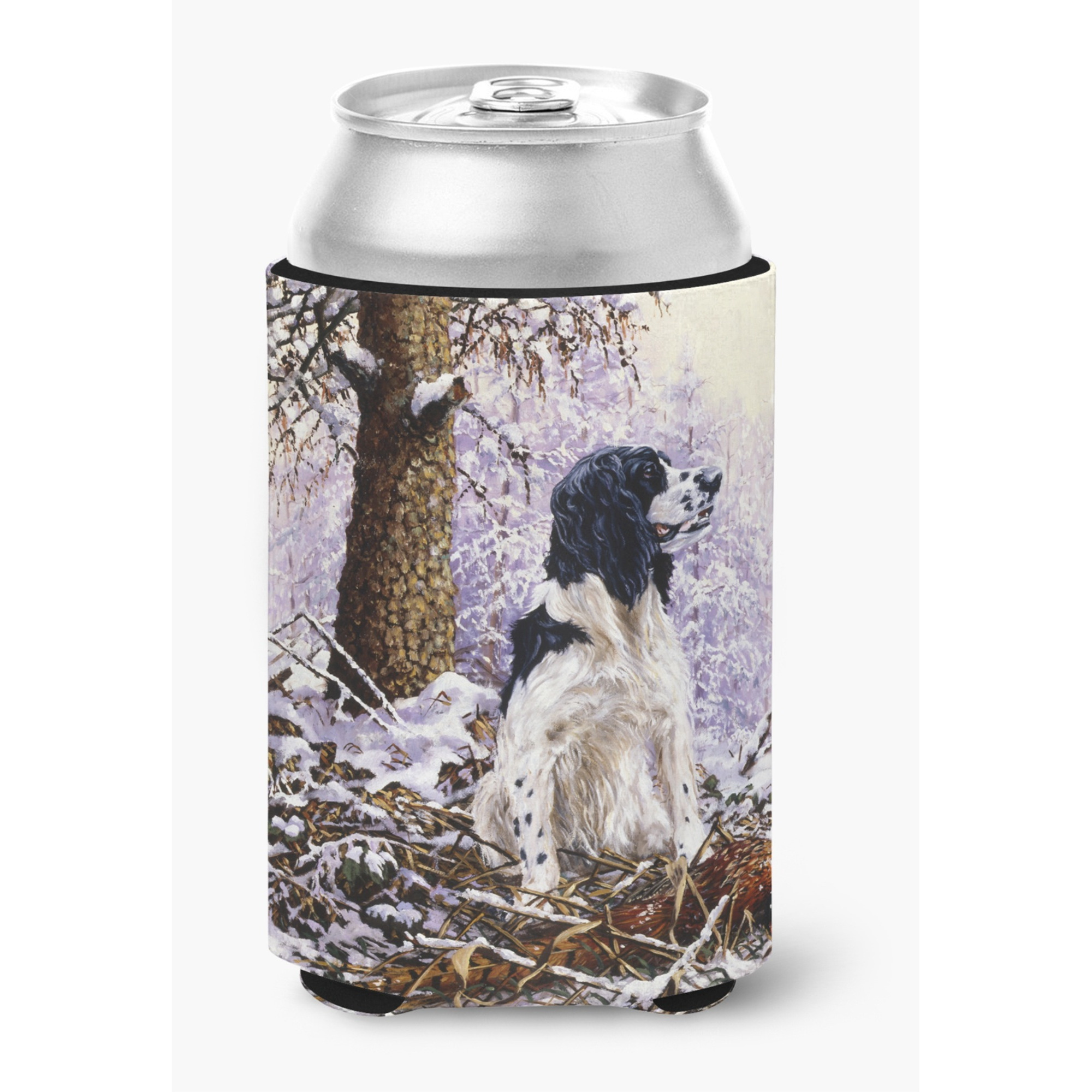 Carolines Treasures HMHE0008CC Springer Spaniel by Michael Herring Can or Bottle Hugger, Multicolor