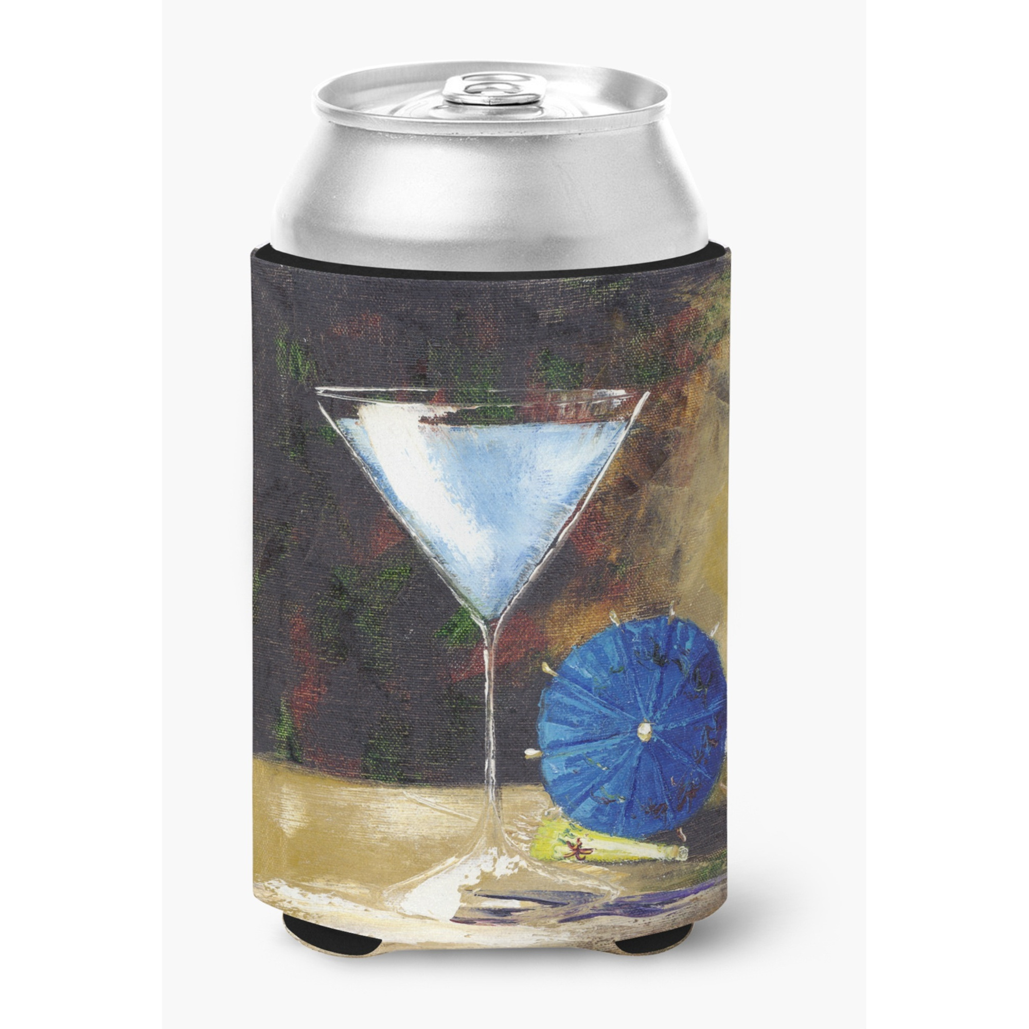 Carolines Treasures TMTR0031CC Blue Martini by Malenda Trick Can or Bottle Hugger, Multicolor