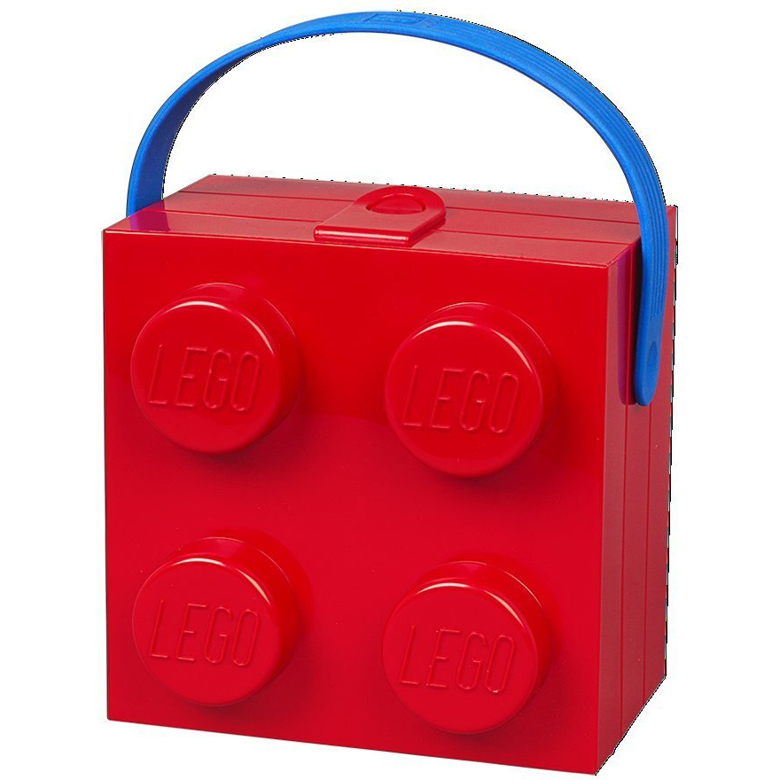 LEgO Lunch Box With Handle, Bright Red