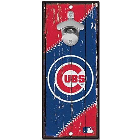 Chicago Cubs Sign Wood 5x11 Bottle Opener