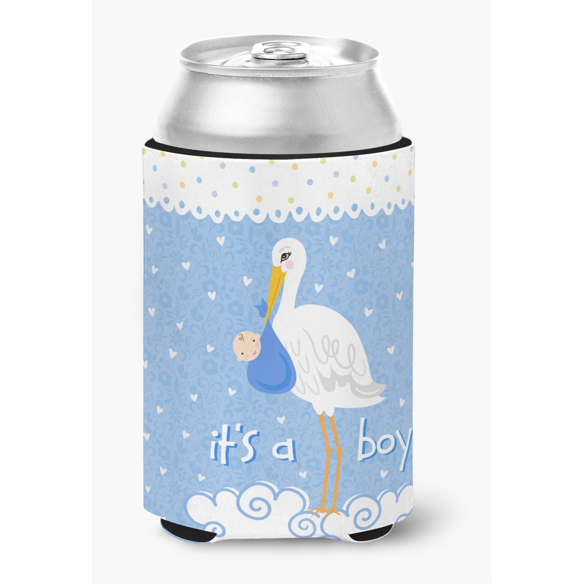 Carolines Treasures VHA3012CC Its a Baby Boy Can or Bottle Hugger, Multicolor