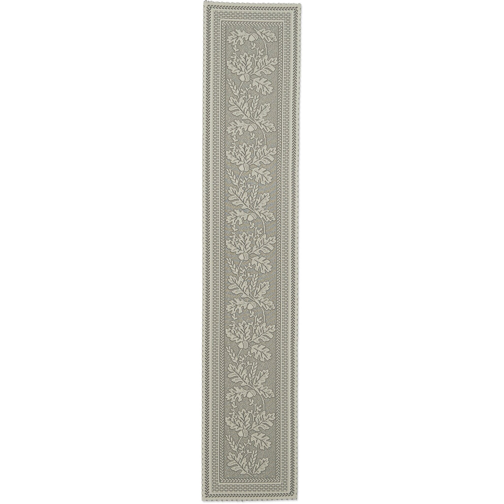Heritage Lace OL-1472C 14 x 72 in. Oak Leaf Table Runner  Cafe