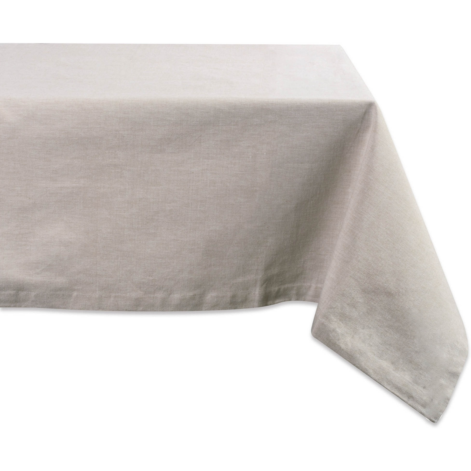 DII Natural Solid Chambray Tablecloth