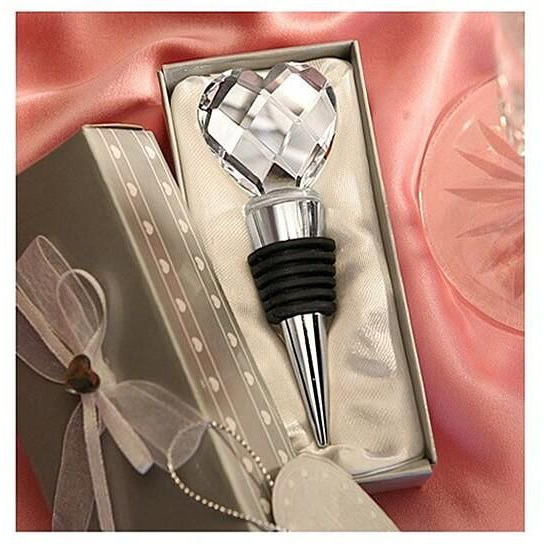 I Heart Wine crystal Heart Wine Stopper(D0102HE6NNY)
