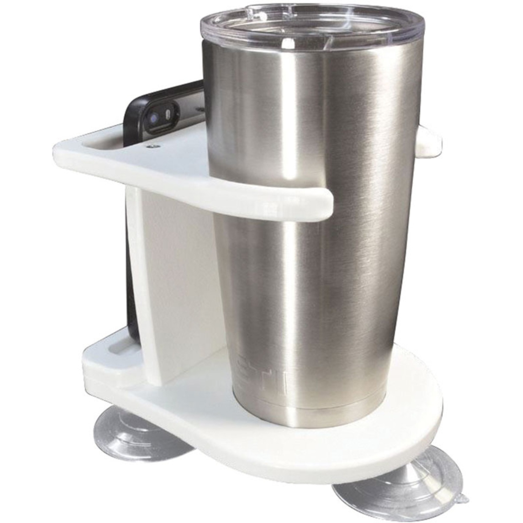 TACO Marine P01-2010W One-Tumbler Poly Holder - White