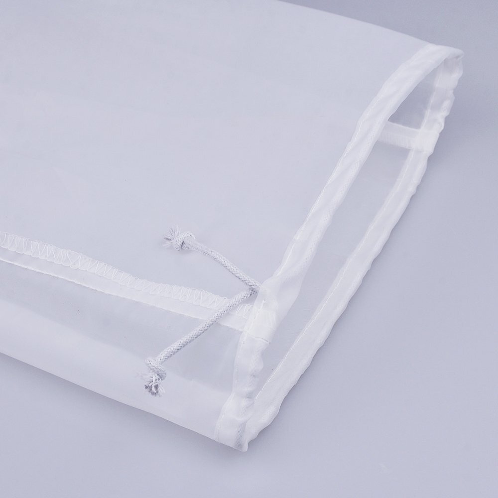 Pinfox 75 Micron Nylon Straining Bag Fine Mesh Food Strainer Filter Bags for Nut Milk, Green Juice, Cold Brew, Home Brewing (17.72" x 11.81")