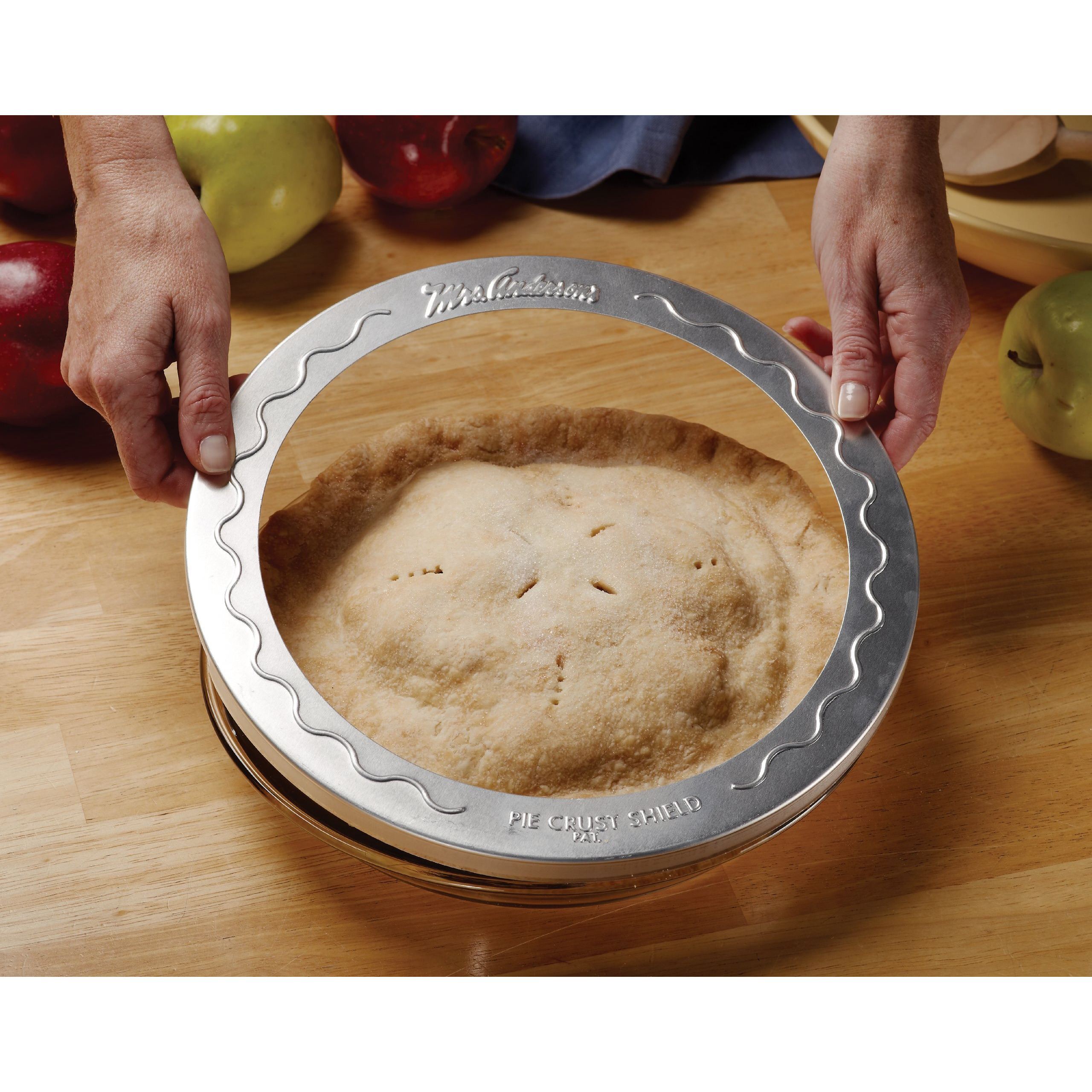 Mrs. Anderson's Baking Pie Crust Protector Shield, Fits 9.5 and 10-Inch Plates, Set of 2
