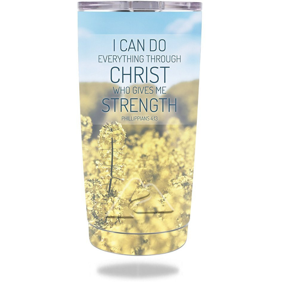 MightySkins OZTUM20-Through Christ Skin for Ozark Trail 20 oz Tumbler 2016 - Through Christ