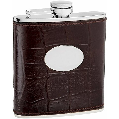6 Oz. Hip Flask Holders with Eel Skin Patterns
