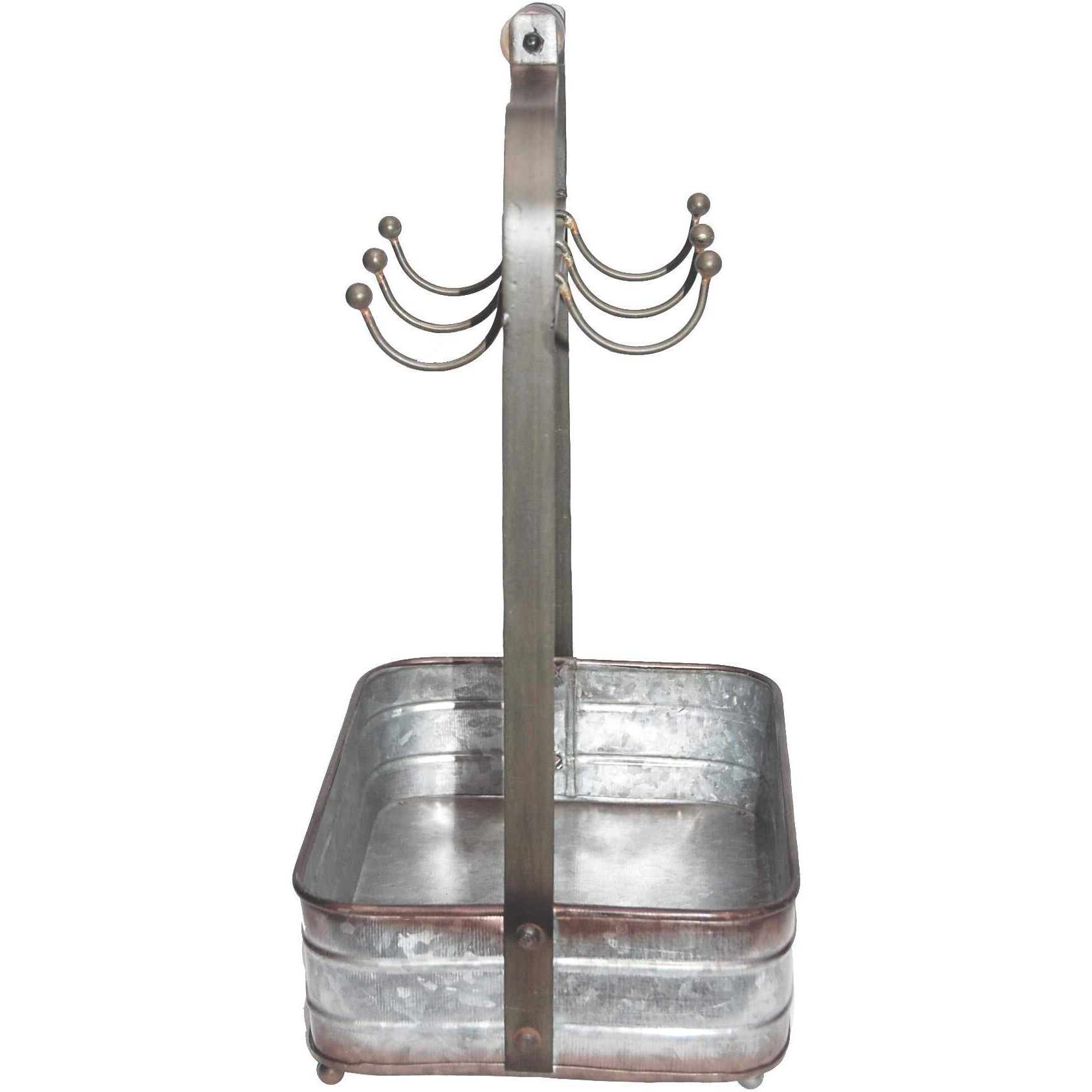 Tabletop Mug Rack with Tray