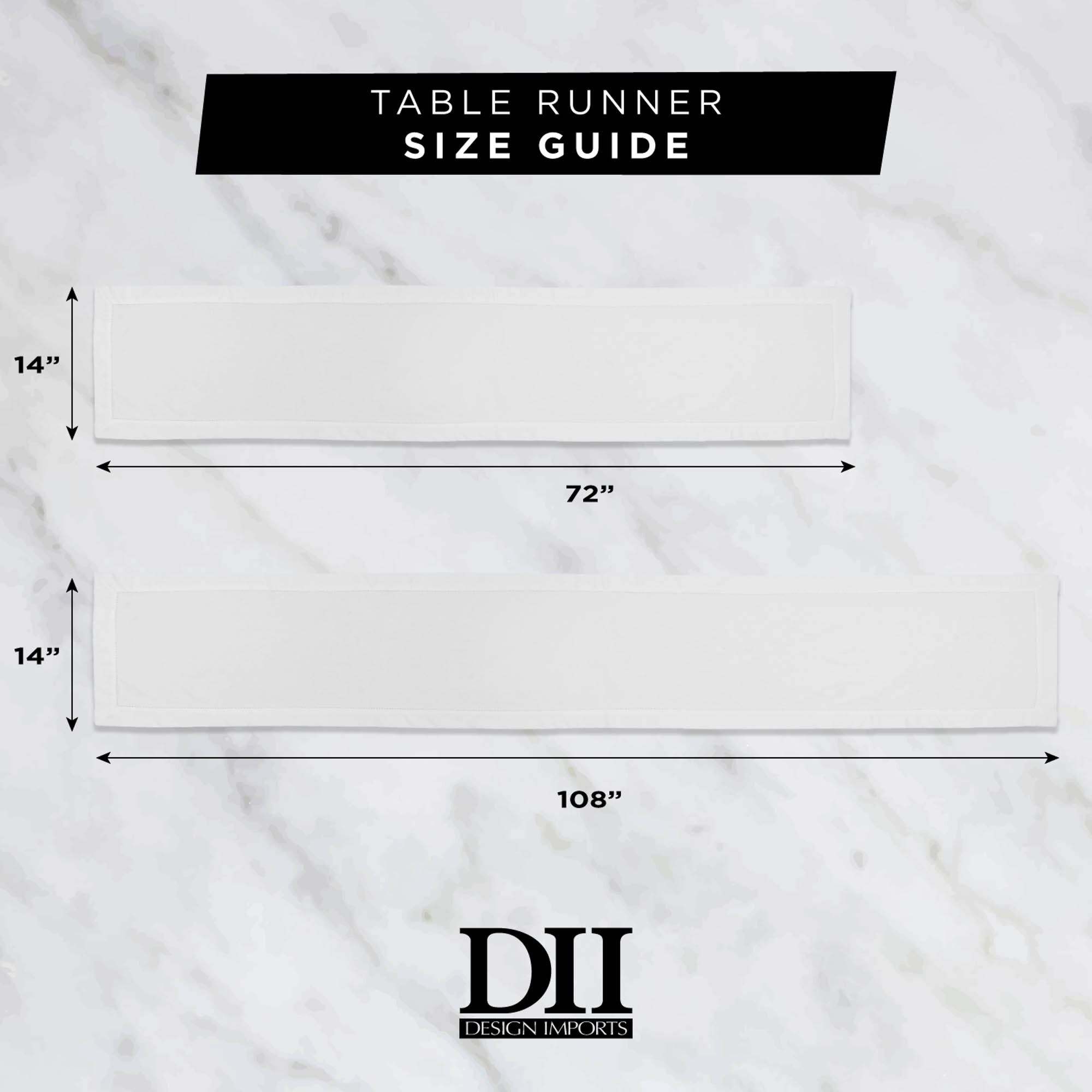 DII Stone Braided Stripe Table Runner