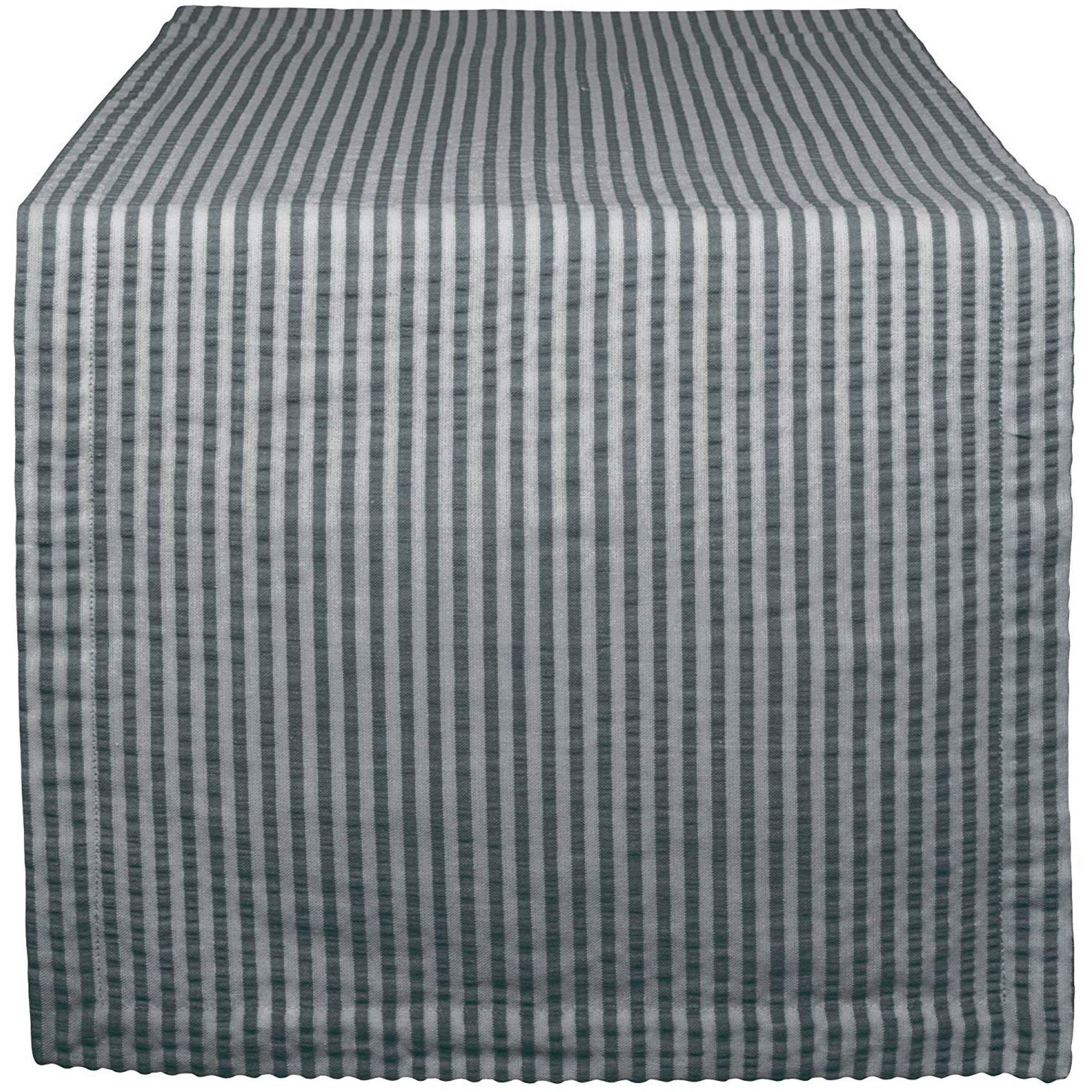 DII Mineral Seersucker Table Runner