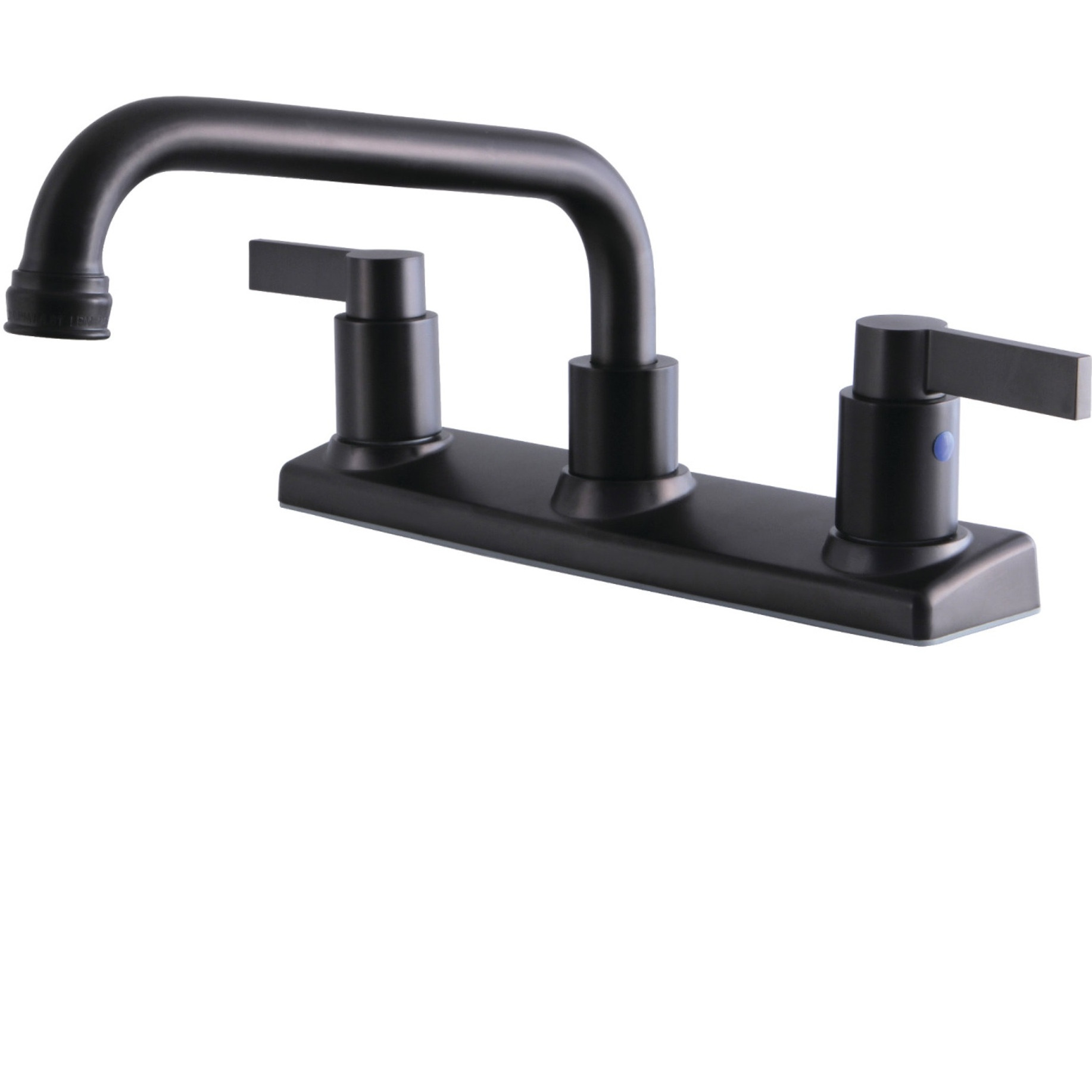 Kingston Brass FB2135NDL NuvoFusion 8-Inch Centerset Kitchen Faucet, Oil Rubbed Bronze