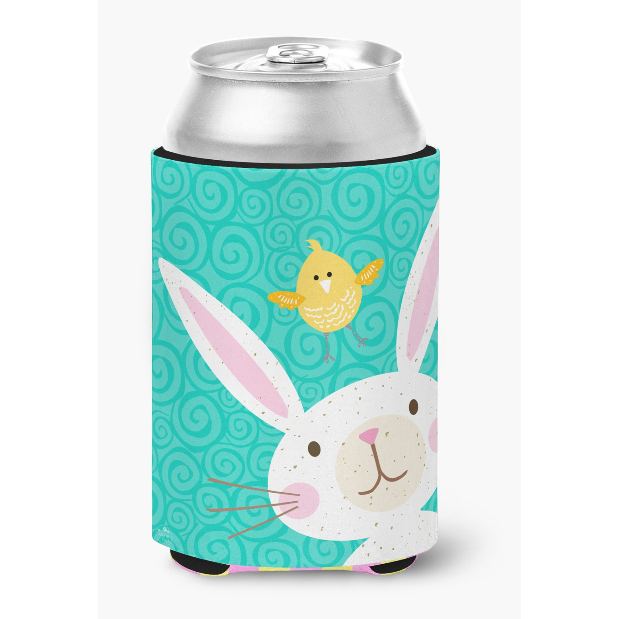 &quotCaroline's Treasures Happy Easter Rabbit Can or Bottle Hugger cold-beverage-koozies, CC, Multicolor"