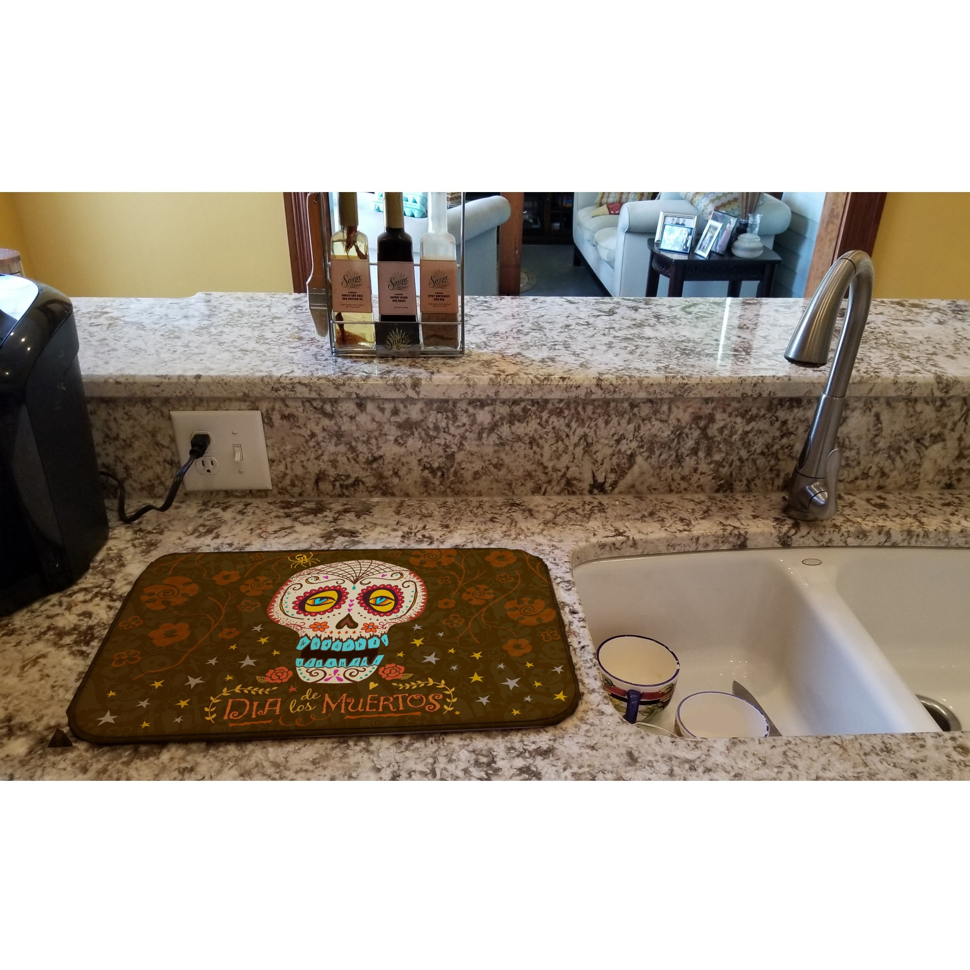 &quotCaroline's Treasures Day of the Dead dish-drying-mats, 14 x 21, Multicolor"