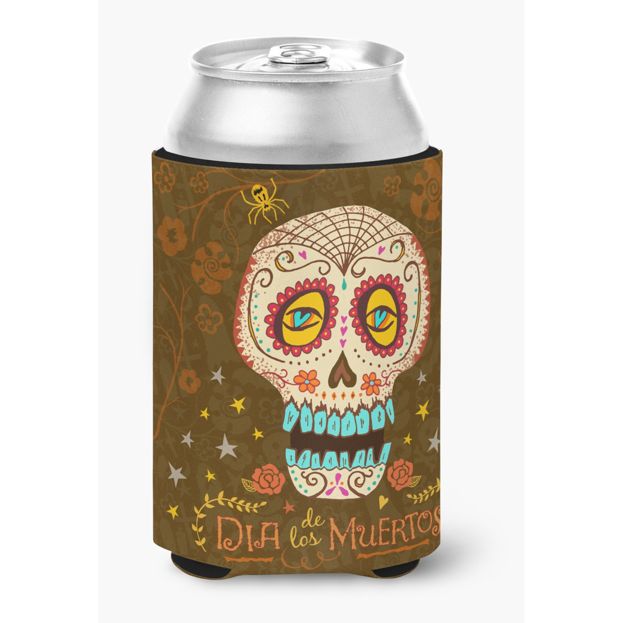 &quotCaroline's Treasures Day of the Dead Can or Bottle Hugger cold-beverage-koozies, CC, Multicolor"