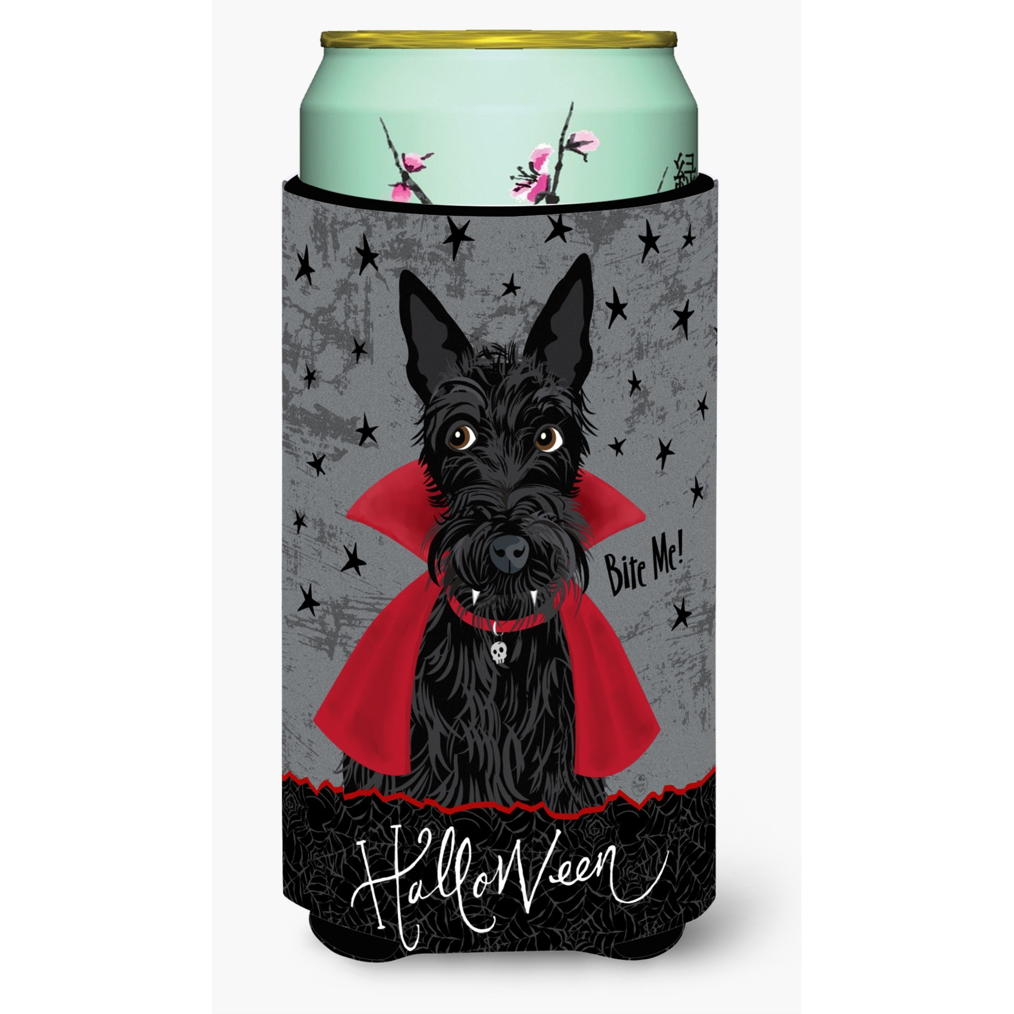 &quotCaroline's Treasures Halloween Vampire Scottie Tall Boy Insulator Hugger cold-beverage-koozies, TBC, Multicolor"